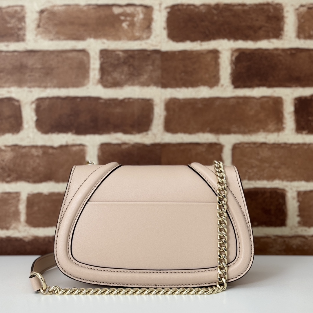 Gucci Blondie small shoulder bag in Pink Leather | GUCCI