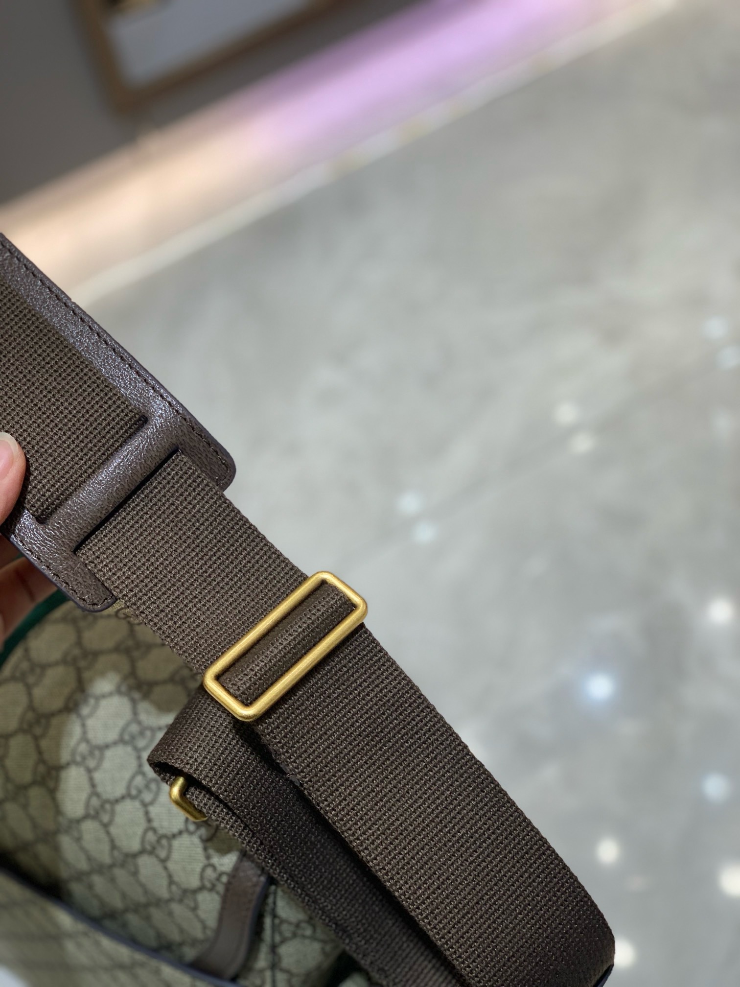 Gucci Brown Large GG Diaper Bag in GG Supreme Canvas