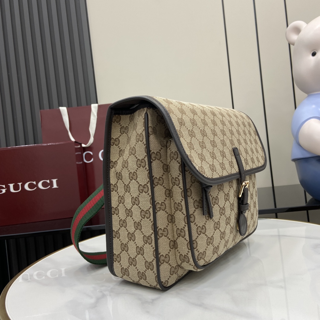 Gucci Children's GG canvas messenger bag in beige and