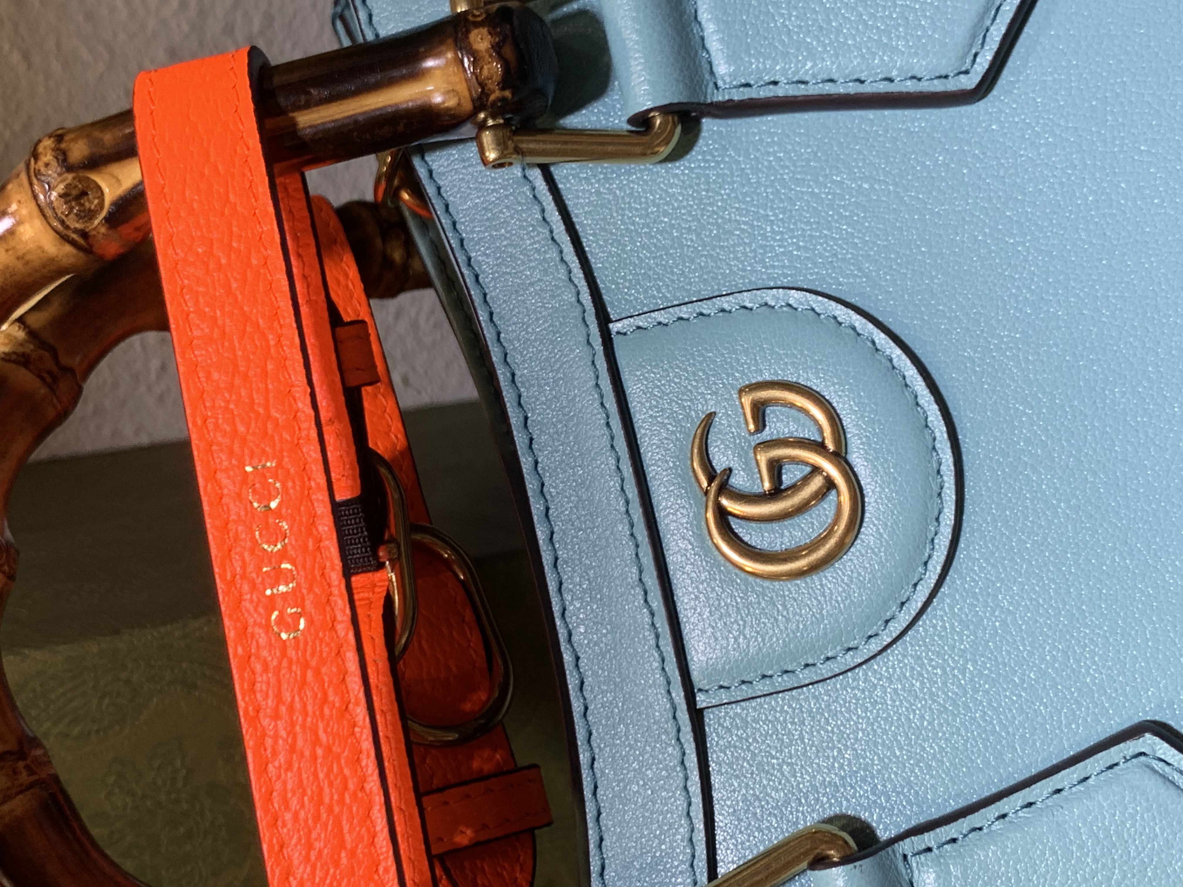 Gucci Diana Mini Blue Tote – Stunning 2024 Premium Leather Bag