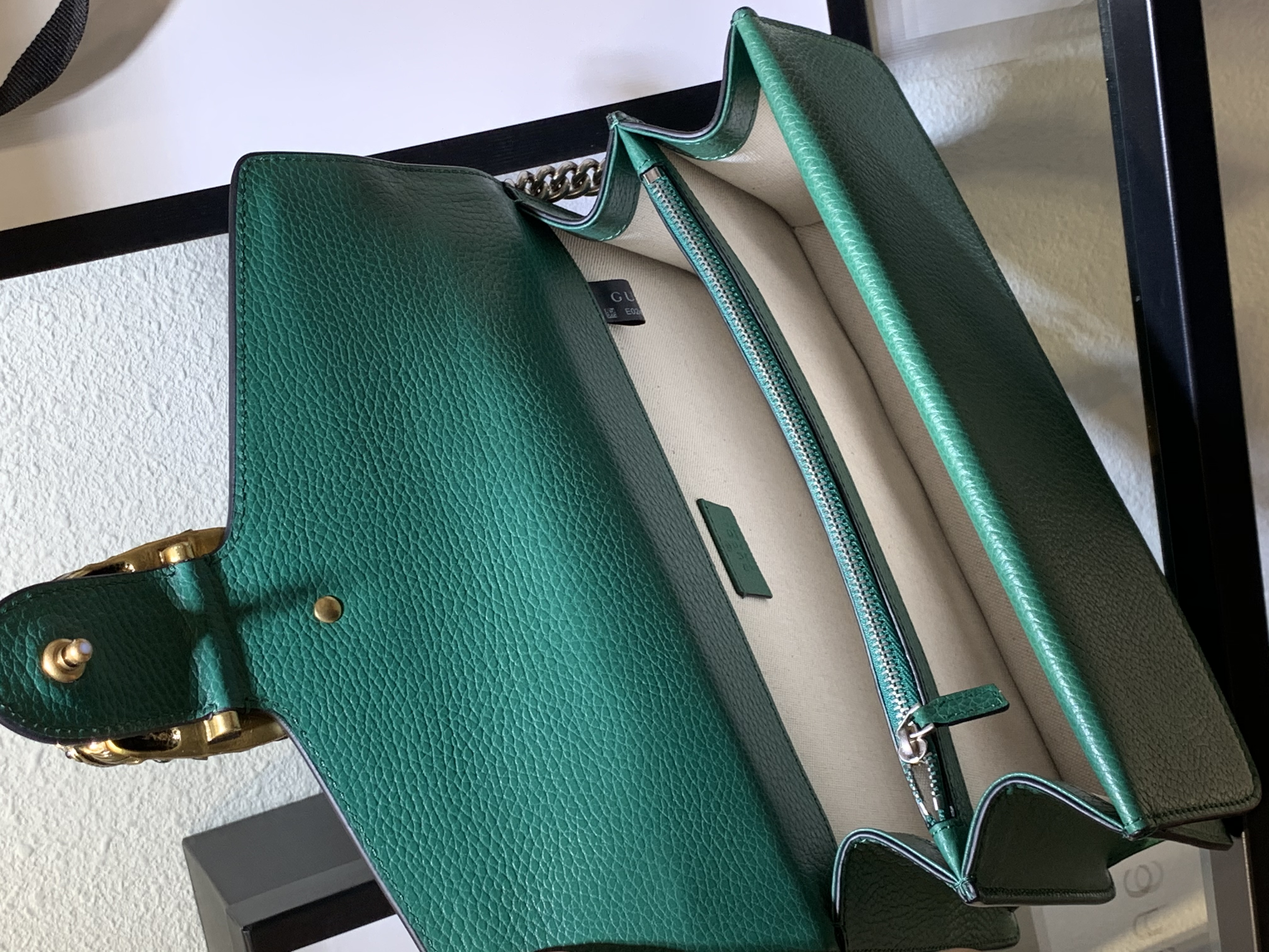 Gucci Dionysus Chain Shoulder Bag in Green