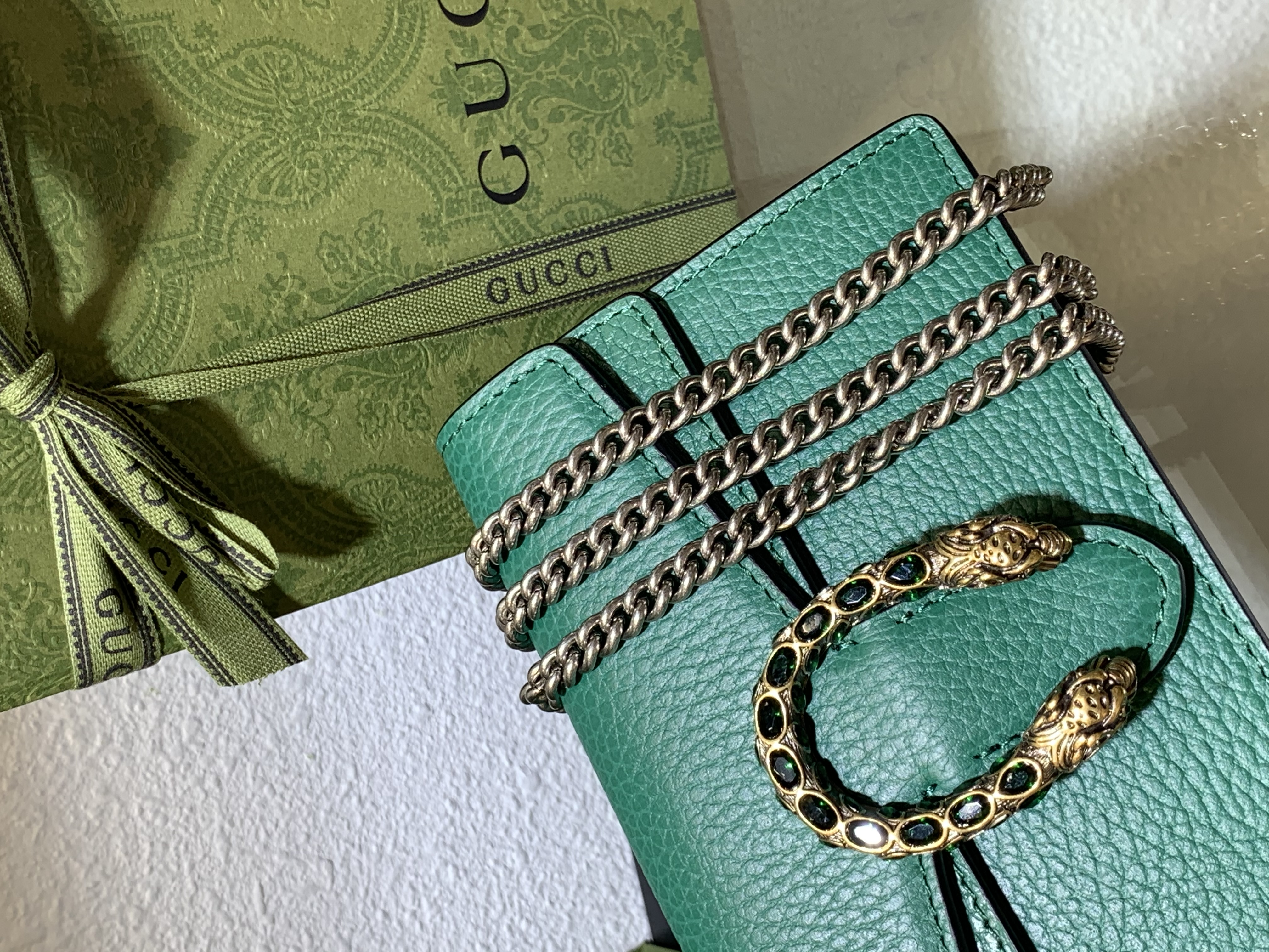 Gucci Dionysus mini chain bag 'Green'