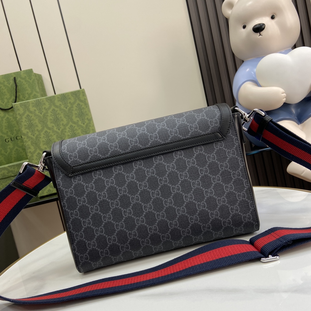 GUCCI GG Black mini bag in black GG Supreme canvas | GUCCI