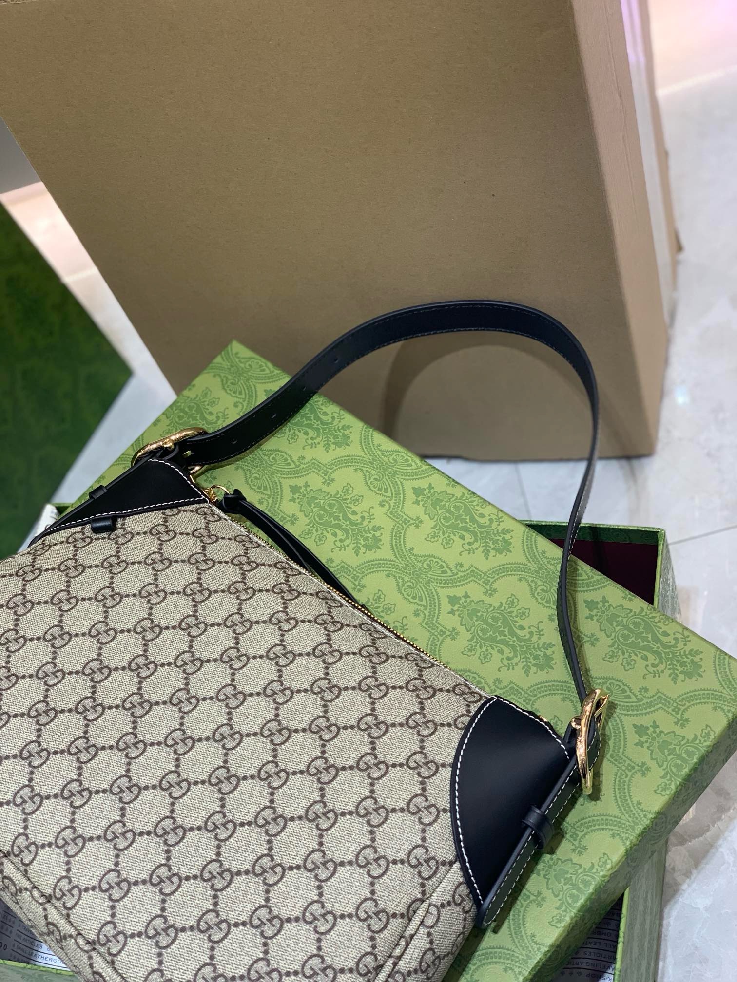 Gucci Gg Emblem Small Shoulder Bag Gg Canvas