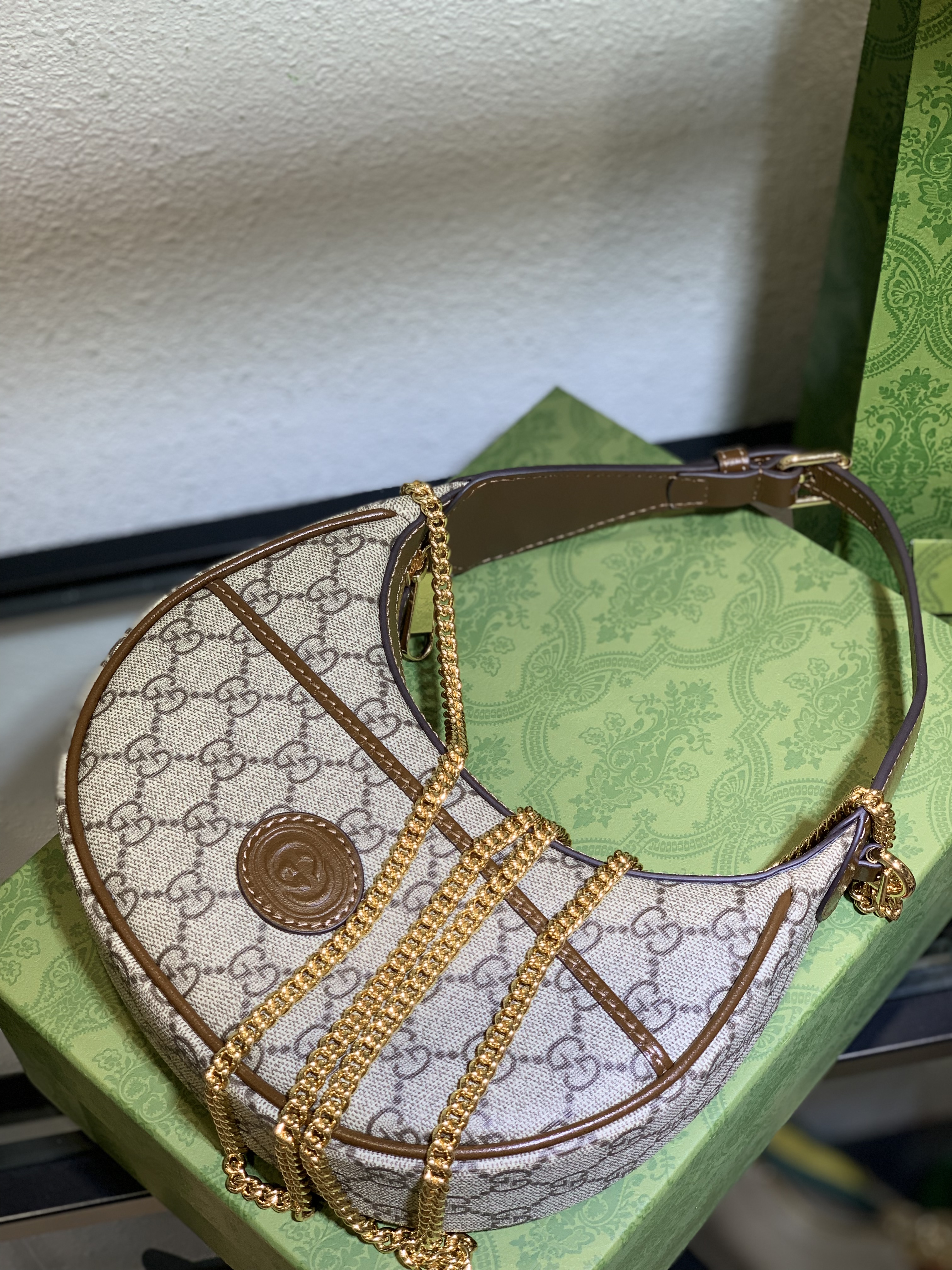 Gucci GG Half-Moon-Shaped Mini Bag