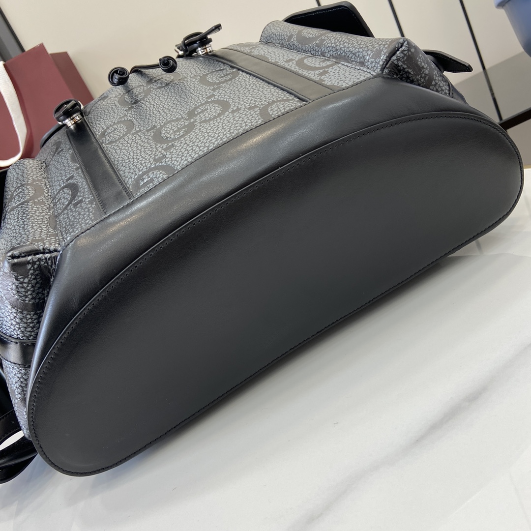 Gucci GG Jumbo Leather Backpack ‘Black’