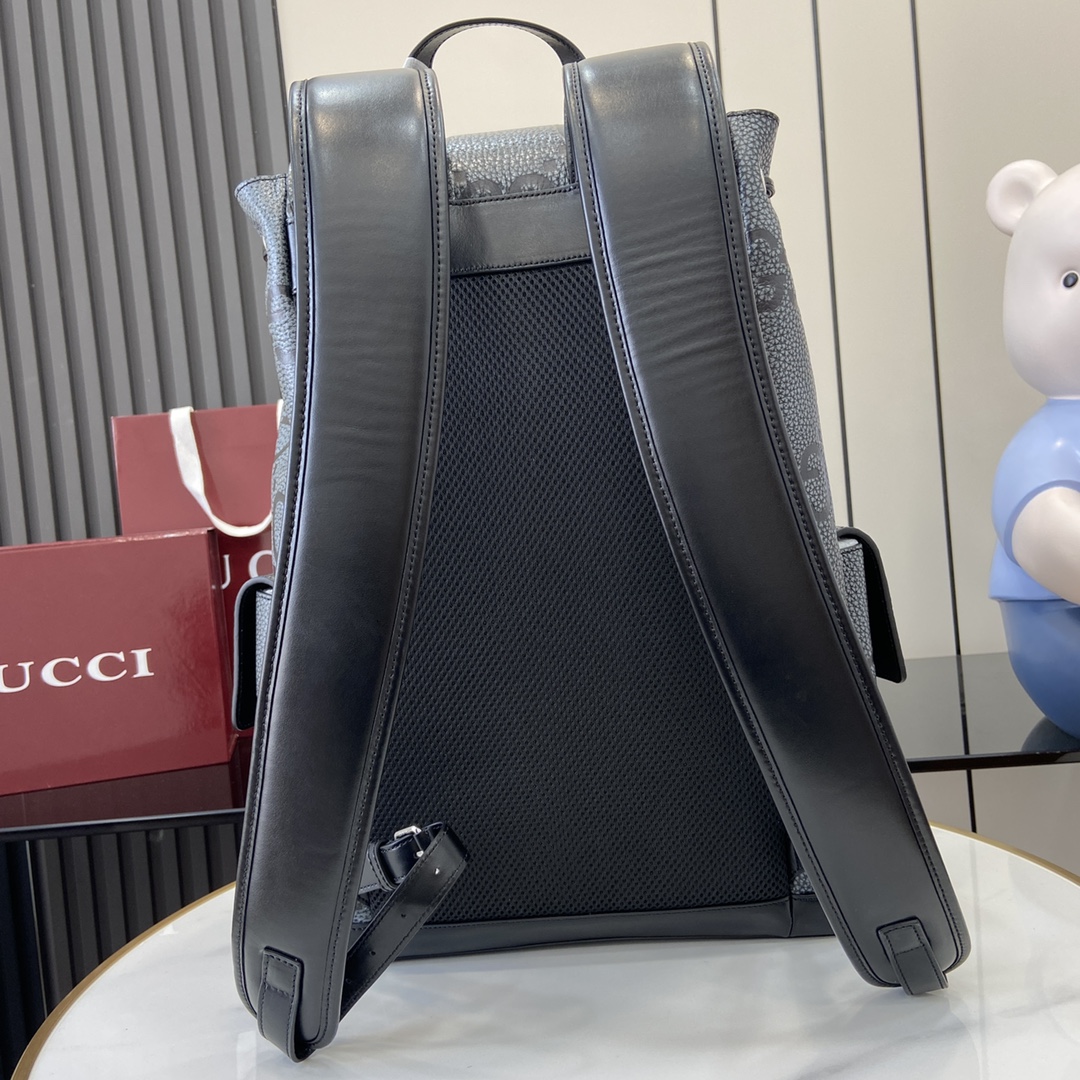 Gucci GG Jumbo Leather Backpack ‘Black’