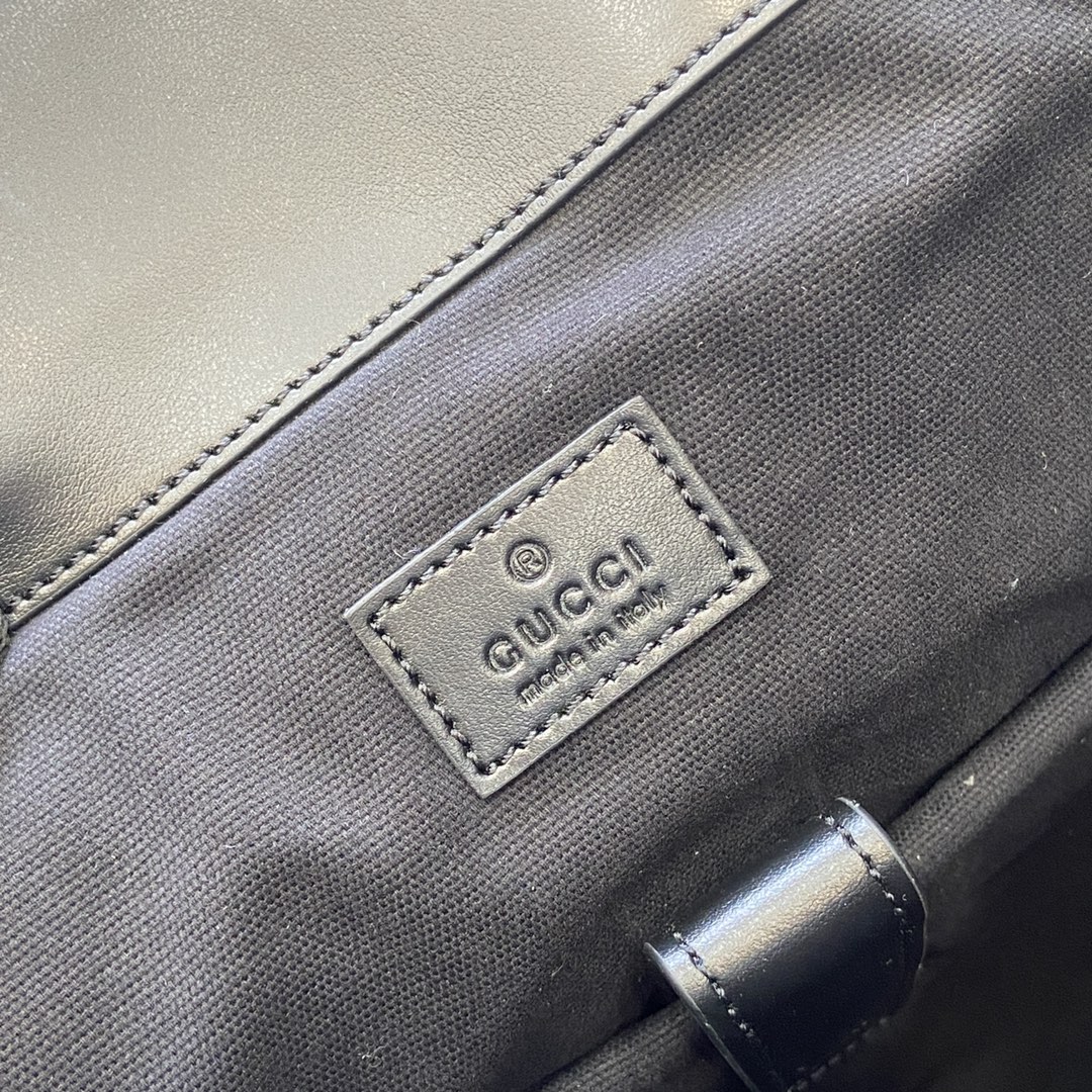 Gucci GG Jumbo Leather Backpack ‘Black’