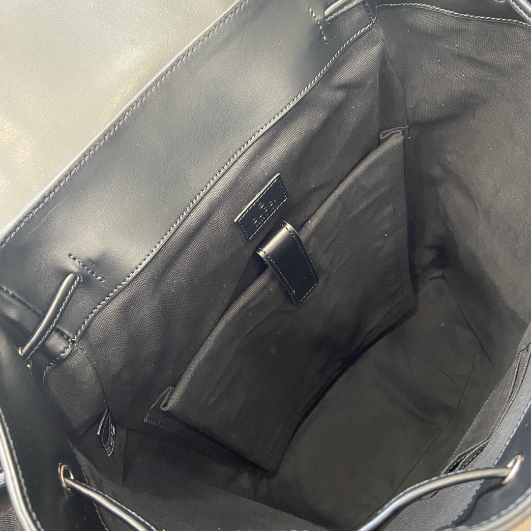 Gucci GG Jumbo Leather Backpack ‘Black’