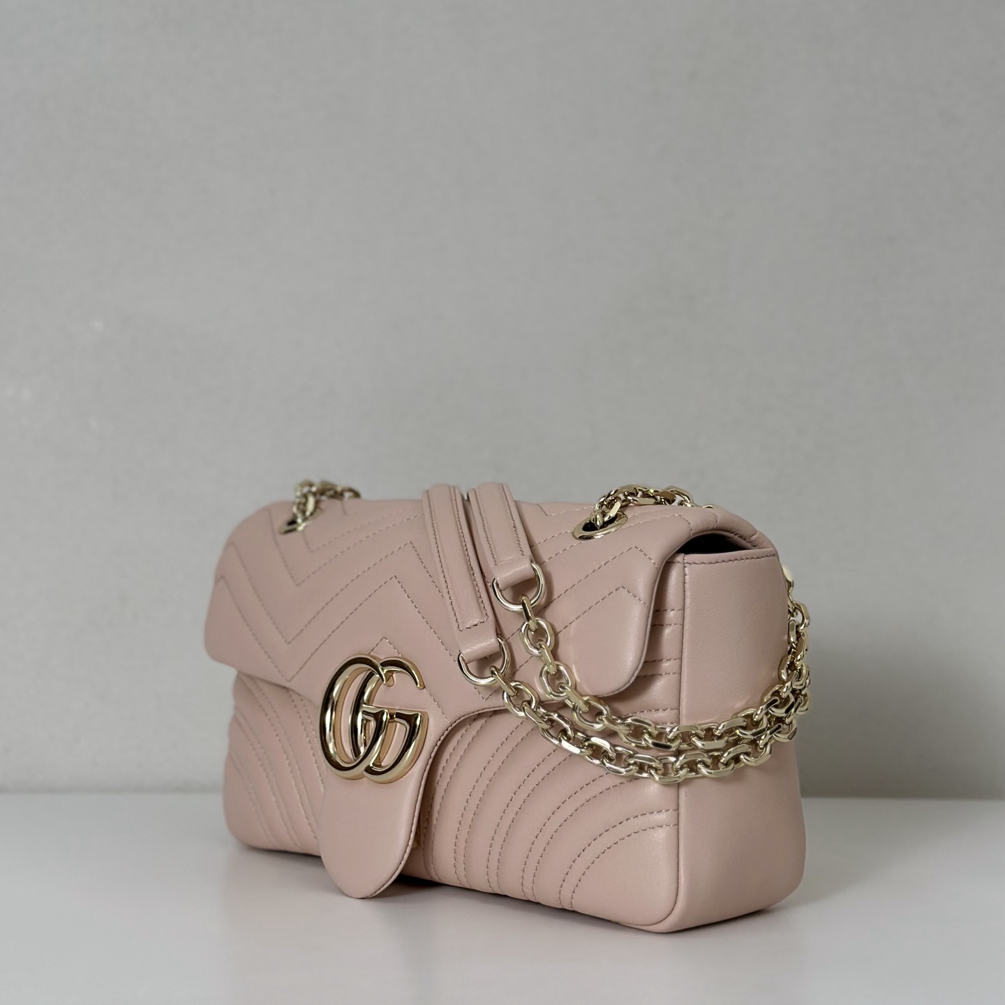 Gucci GG Marmont Matelassé 'Dusty Pink' 443497 DTDIT 5729