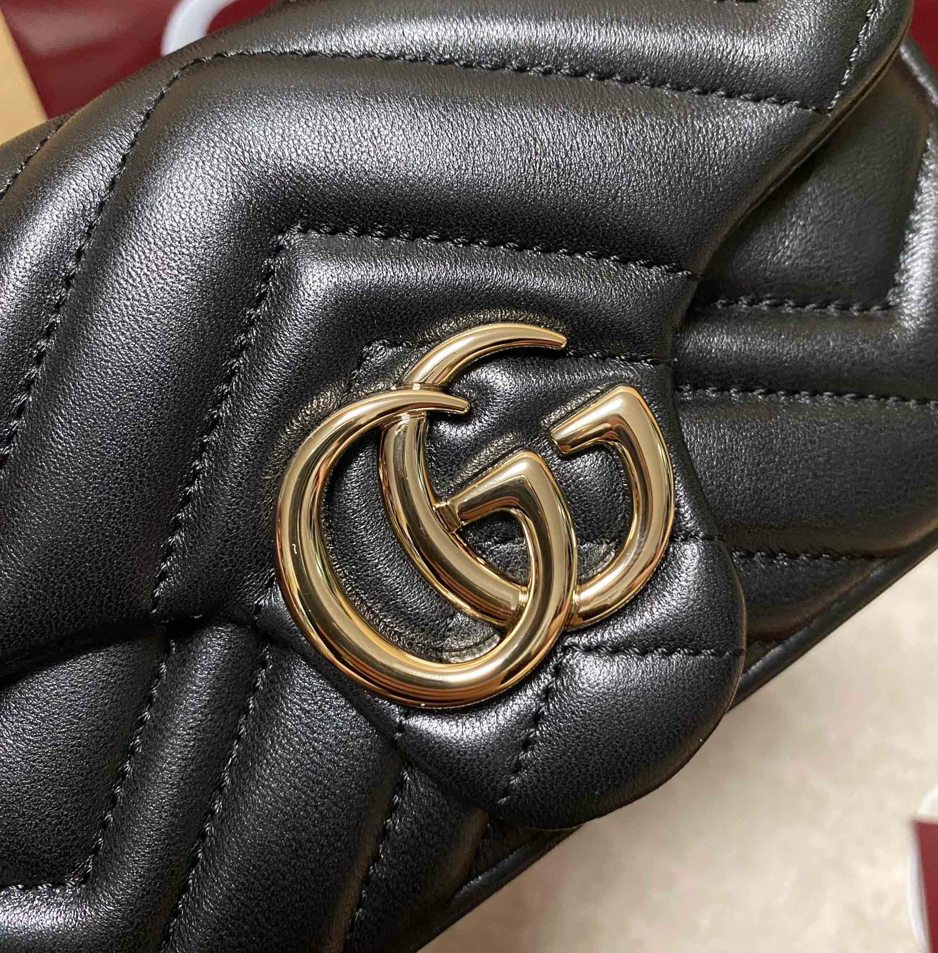 Gucci Black Matelassé Mini Bag | Stunning 2024 Premium Style