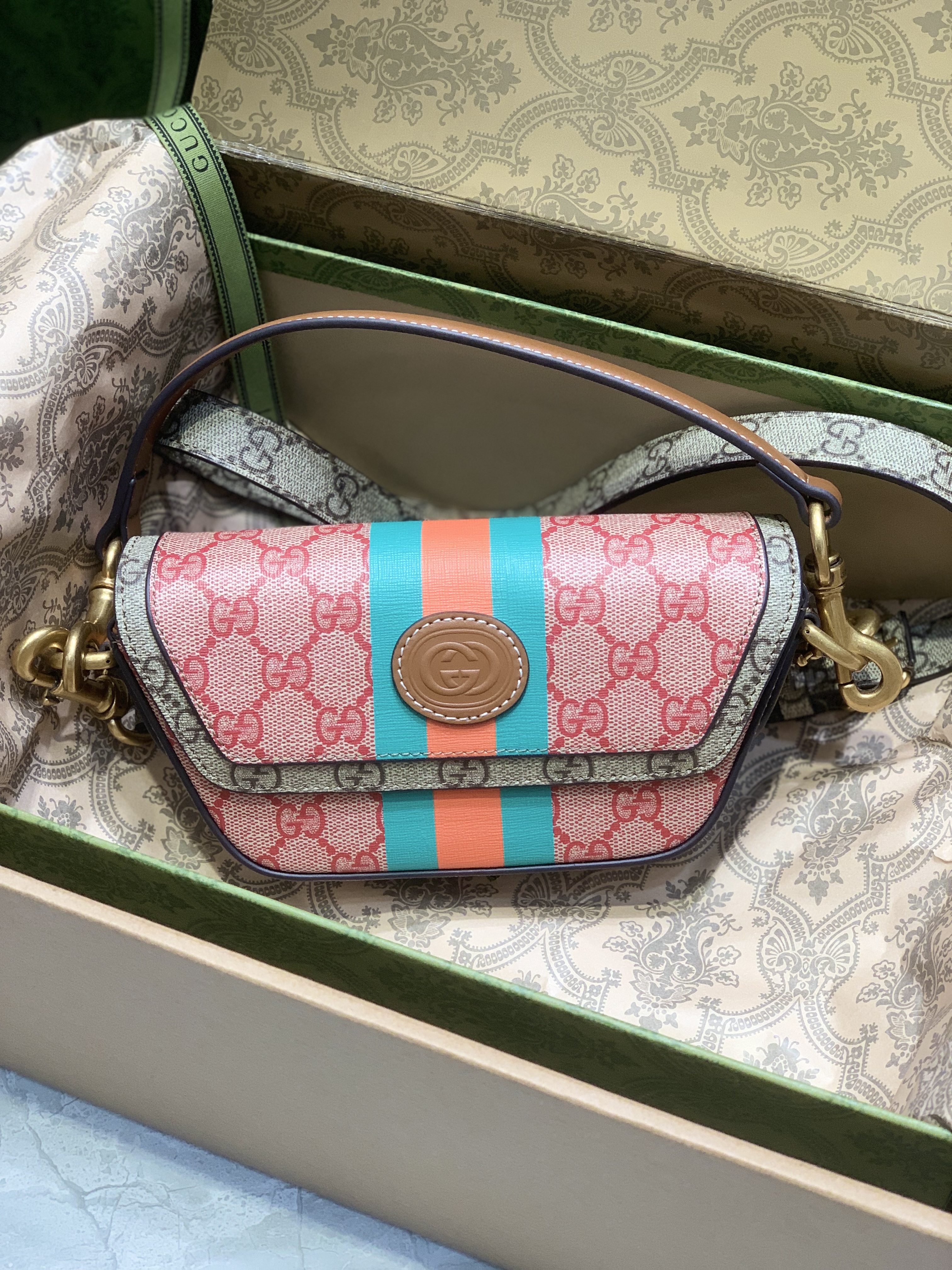 Gucci GG Mini Monogrammed Coated-canvas
