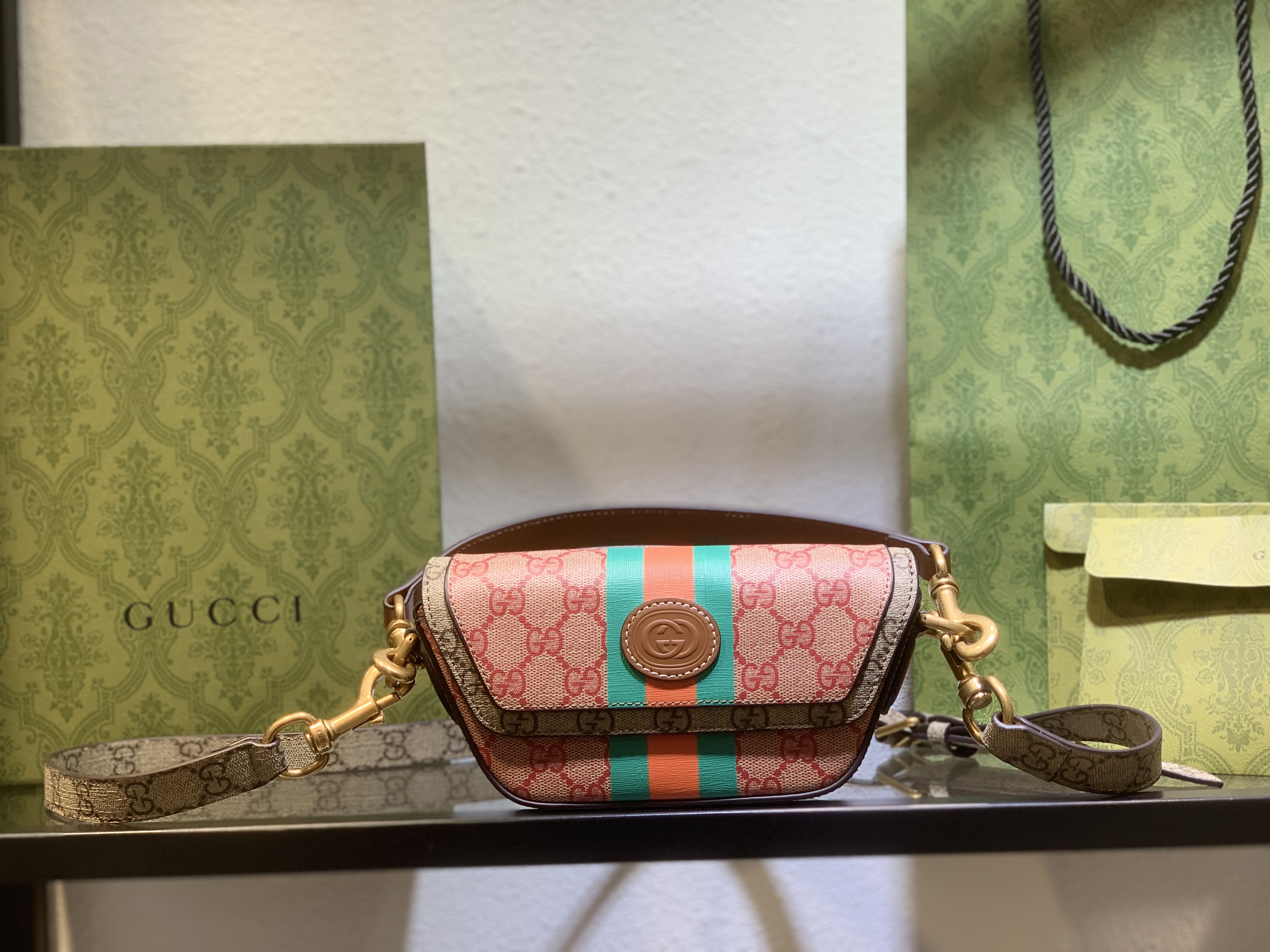 Gucci GG Mini Monogrammed Coated-canvas