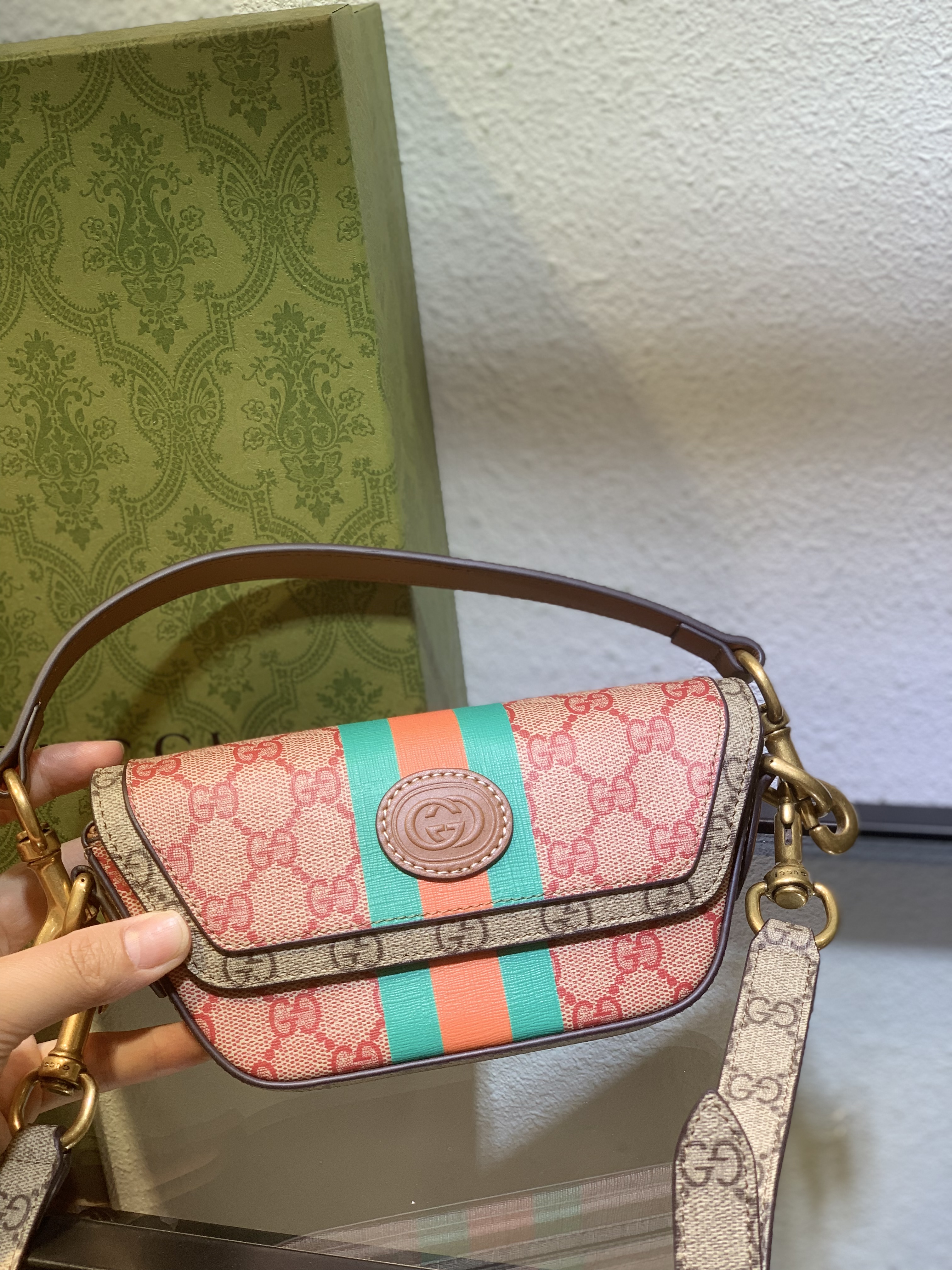 Gucci GG Mini Monogrammed Coated-canvas