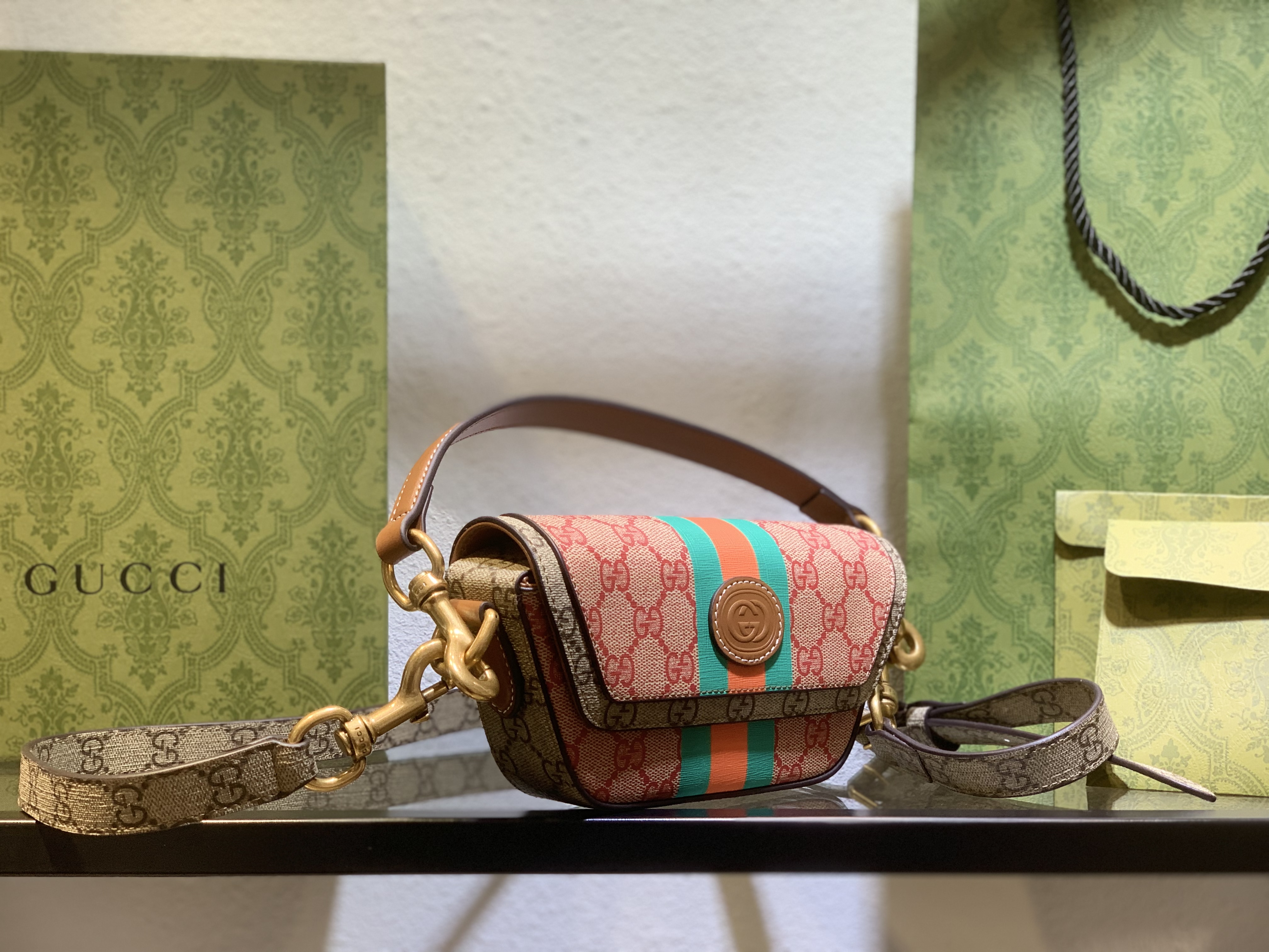 Gucci GG Mini Monogrammed Coated-canvas