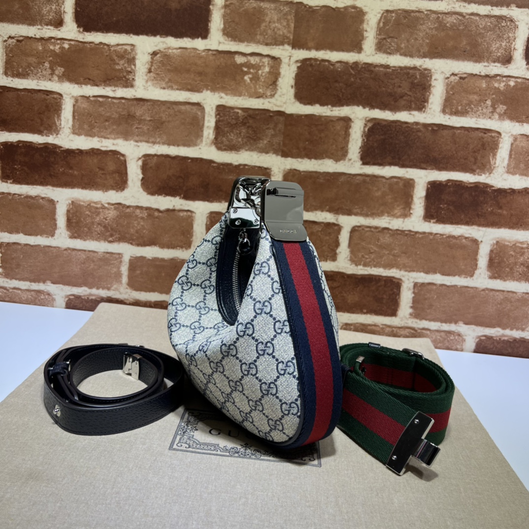 Gucci Gg Supreme Canvas Shoulder Bag - Blue