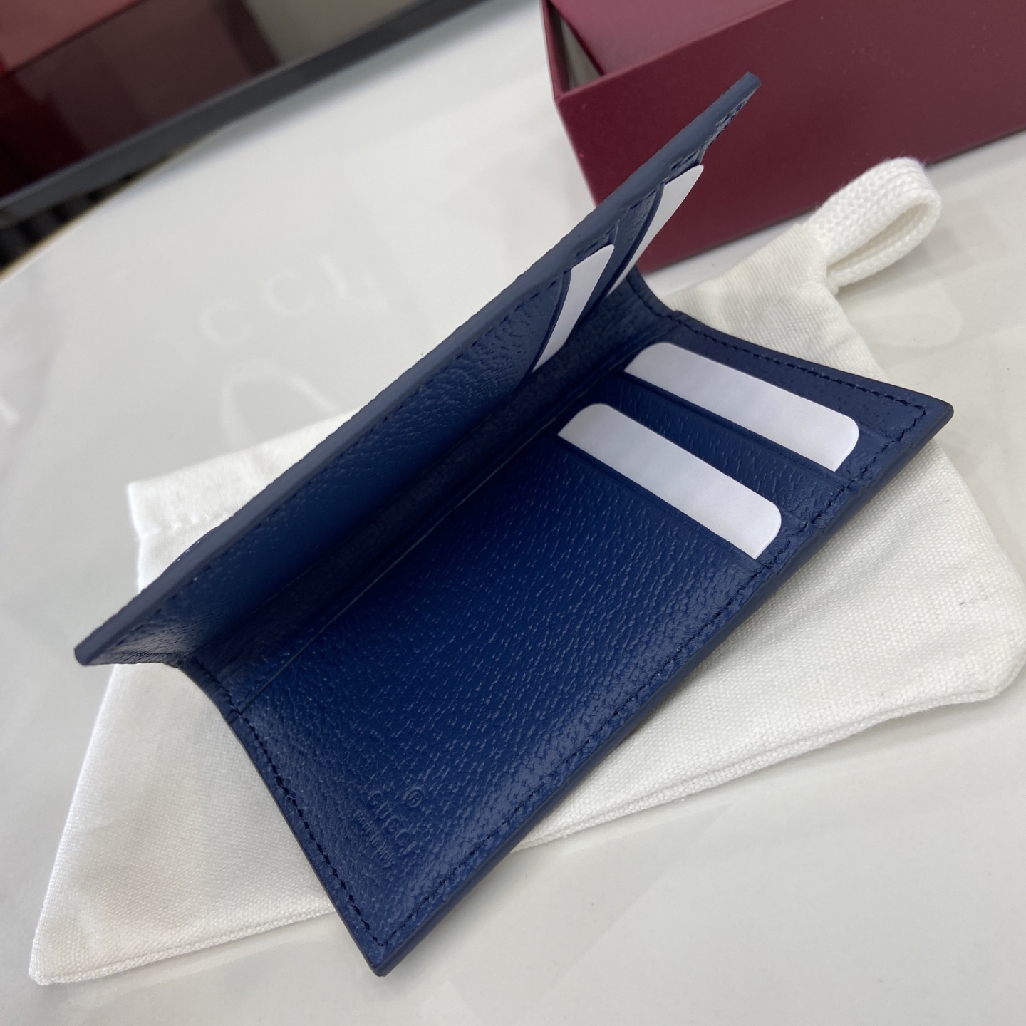 Gucci Gg Supreme Canvas Web Wallet - Black