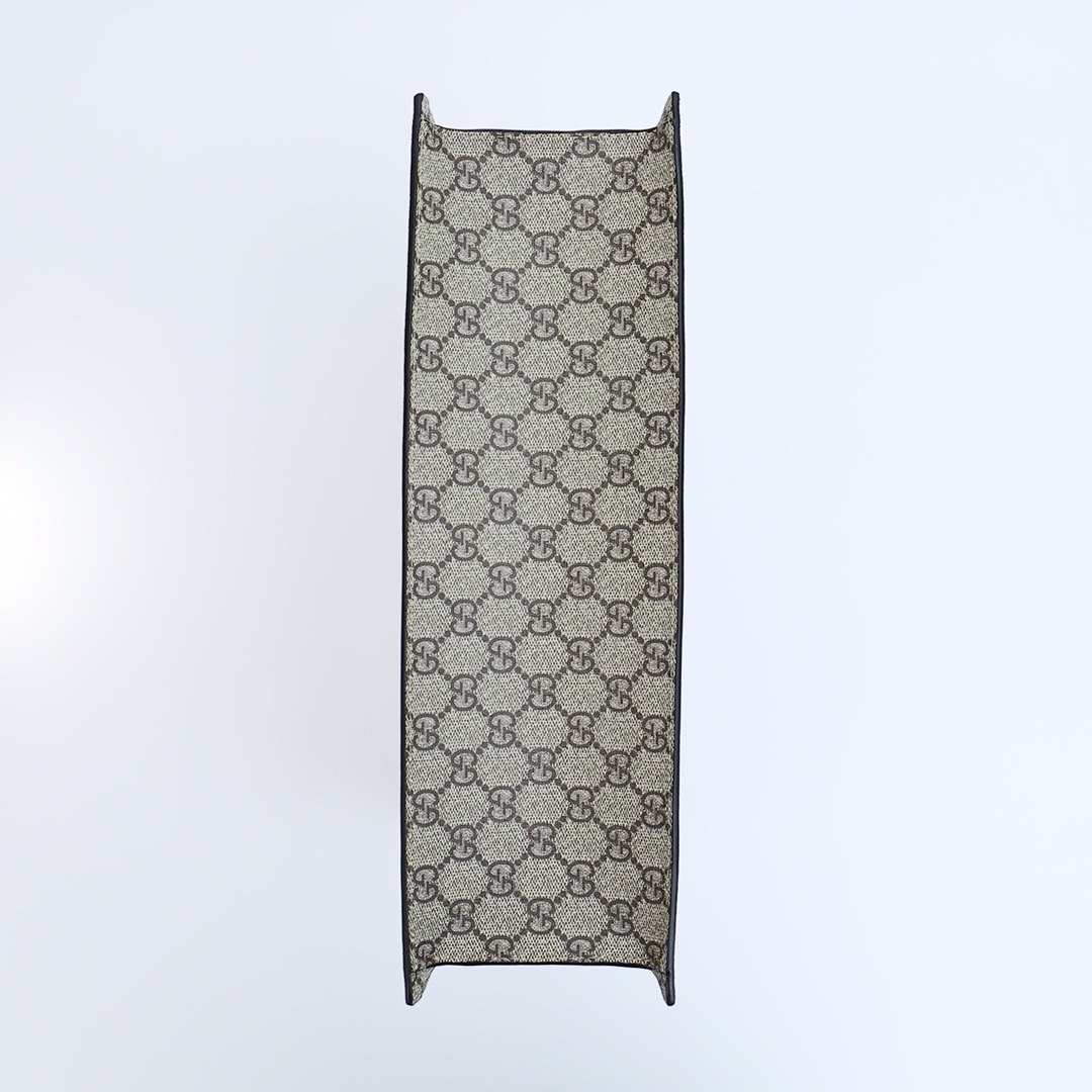 Gucci GG Supreme Handbag Black Beige