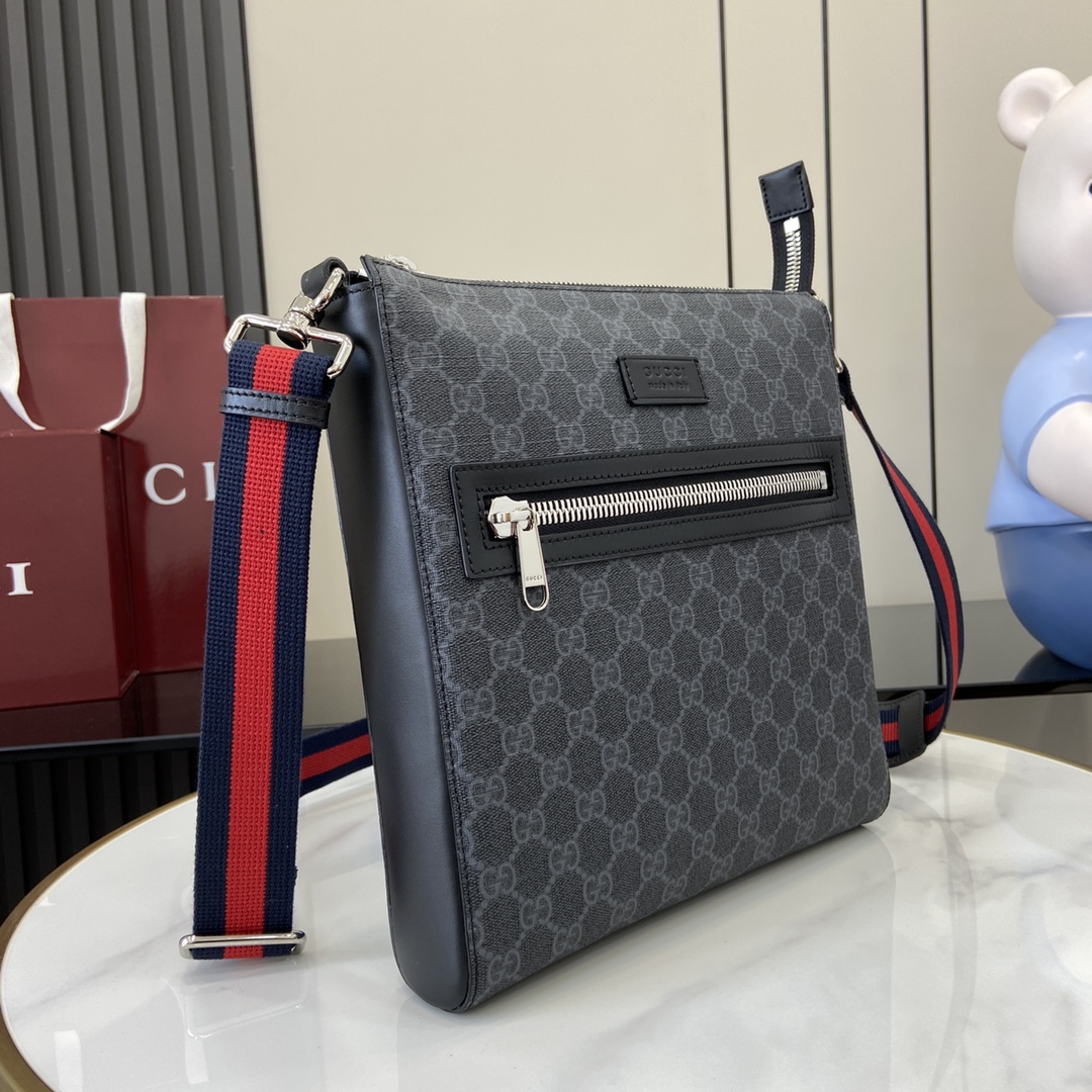 Gucci GG Supreme Messenger Bag Black 29-27 71904264 | eBay