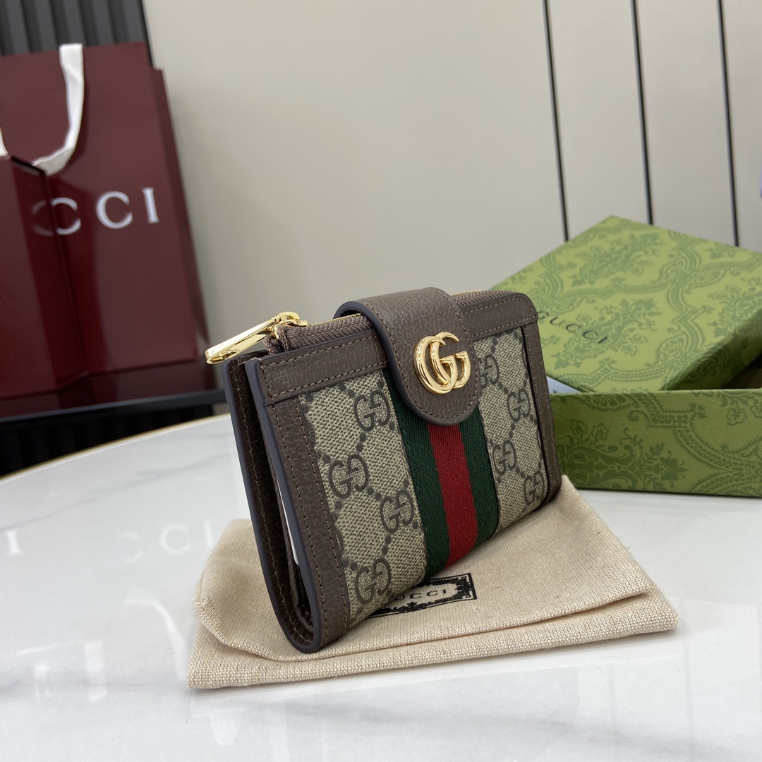 GUCCI GG Supreme Monogram Textured Dollar Calfskin Web
