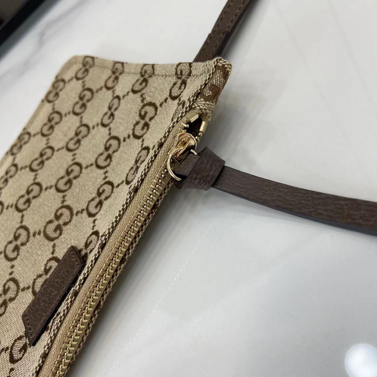 Gucci Giglio large tote bag in beige and brown GG canvas