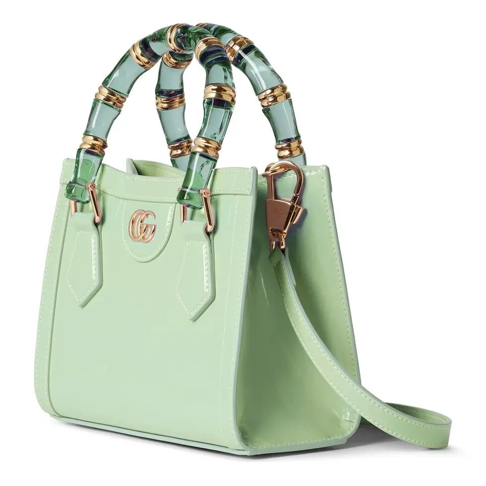 Gucci Gucci Diana small tote bag in Green Leather | GUCCI