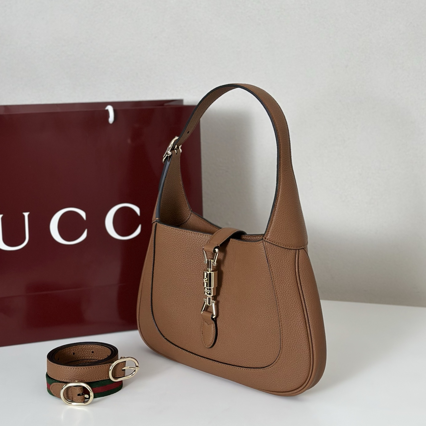 Gucci Gucci Jackie 1961 medium bag in cuir leather | GUCCI