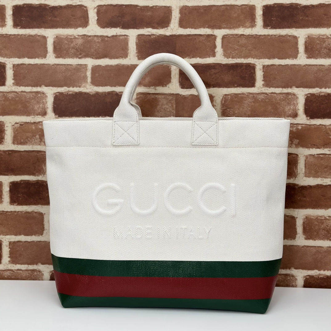 Gucci Off-White Logo Tote