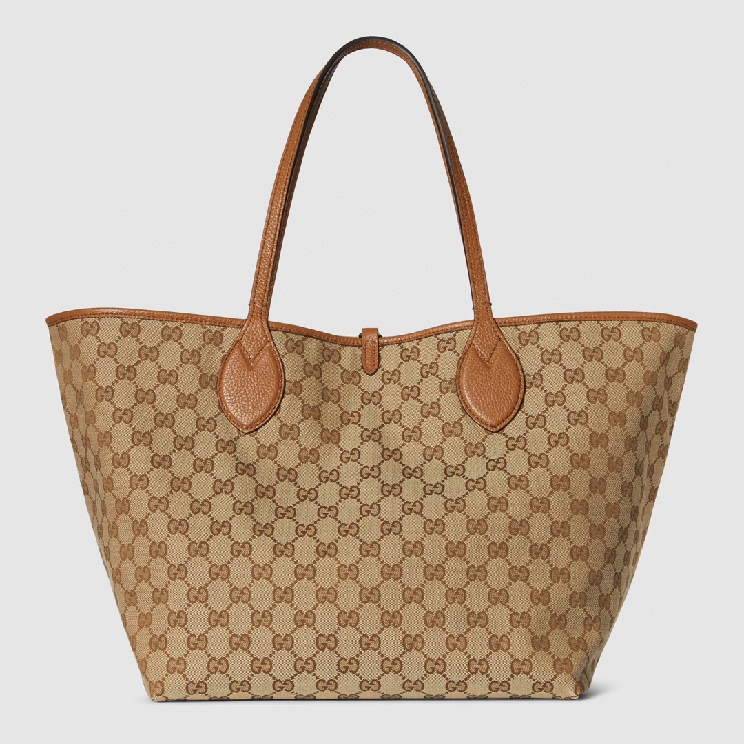 Gucci Gucci Totissima large reversible tote bag in brown leather