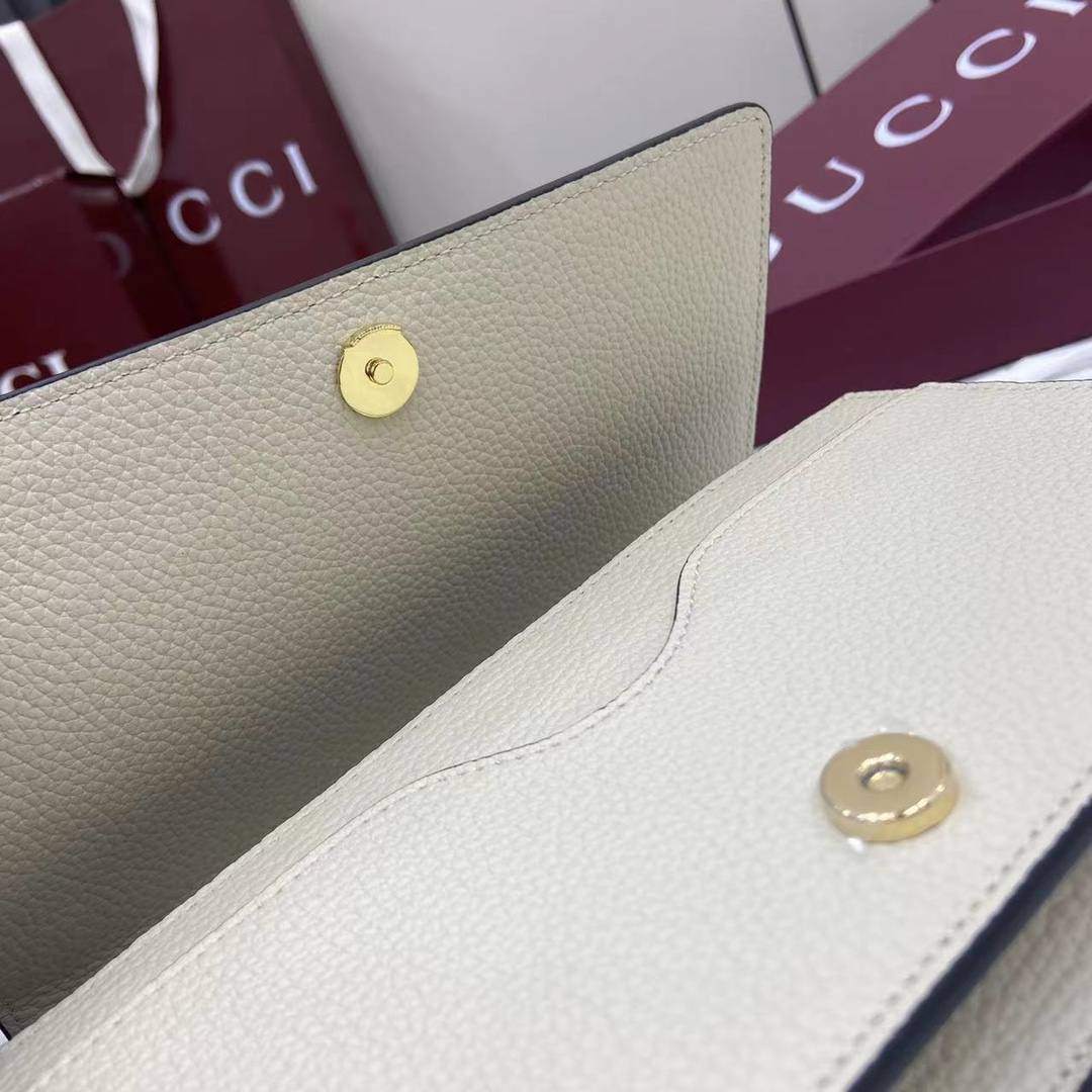 GUCCI Guccissima Mini Cherry Chain Bag White 1130457