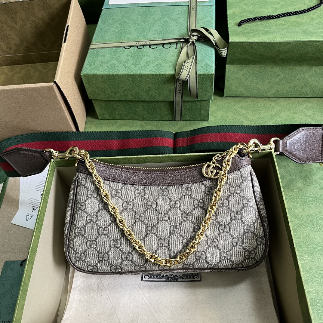 Gucci Handbag Gucci Ophidia GG Supreme Small Handbag – Brown