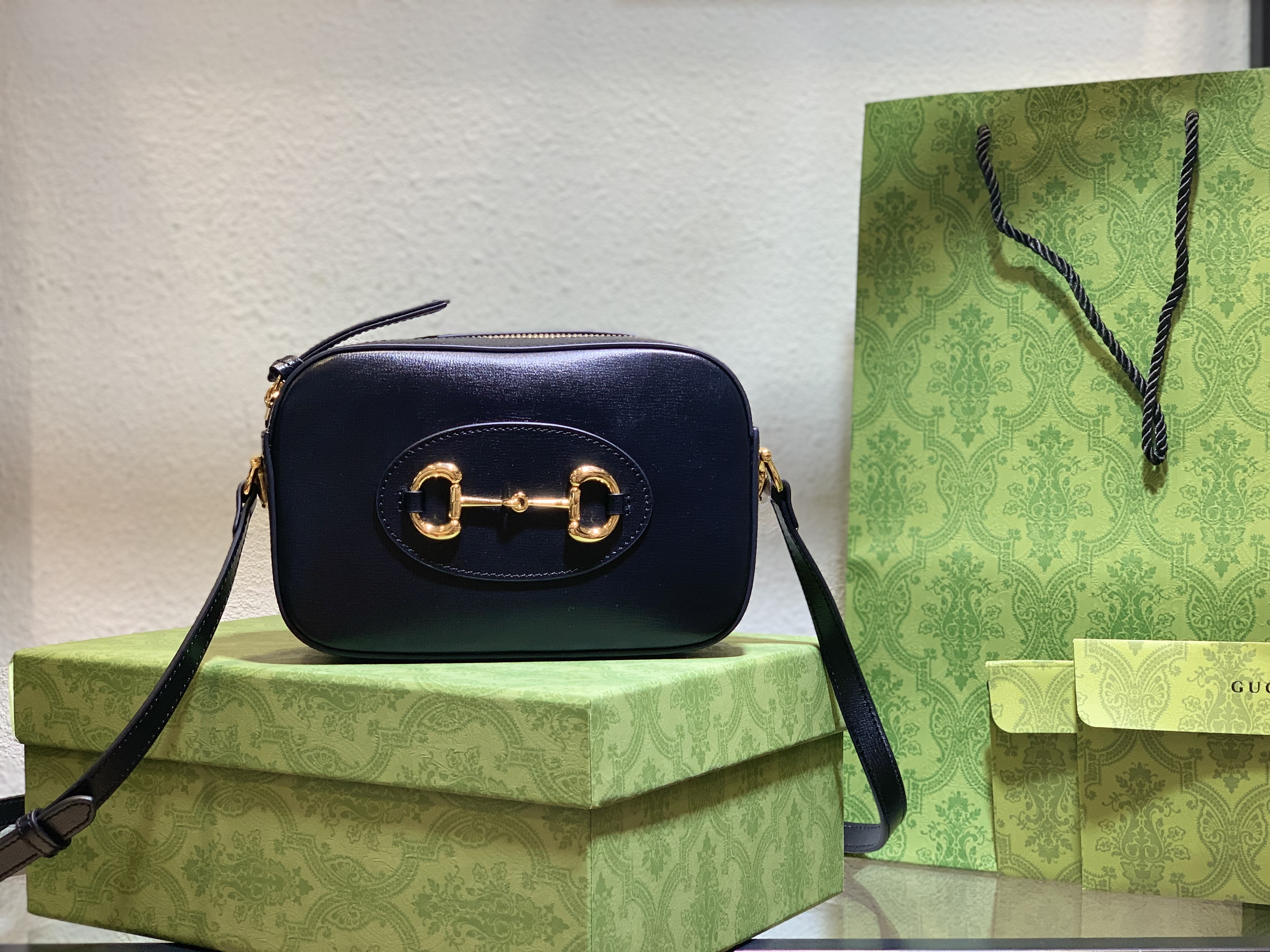 Gucci Horsebit 1955 Mini Shoulder Bag 'Black'