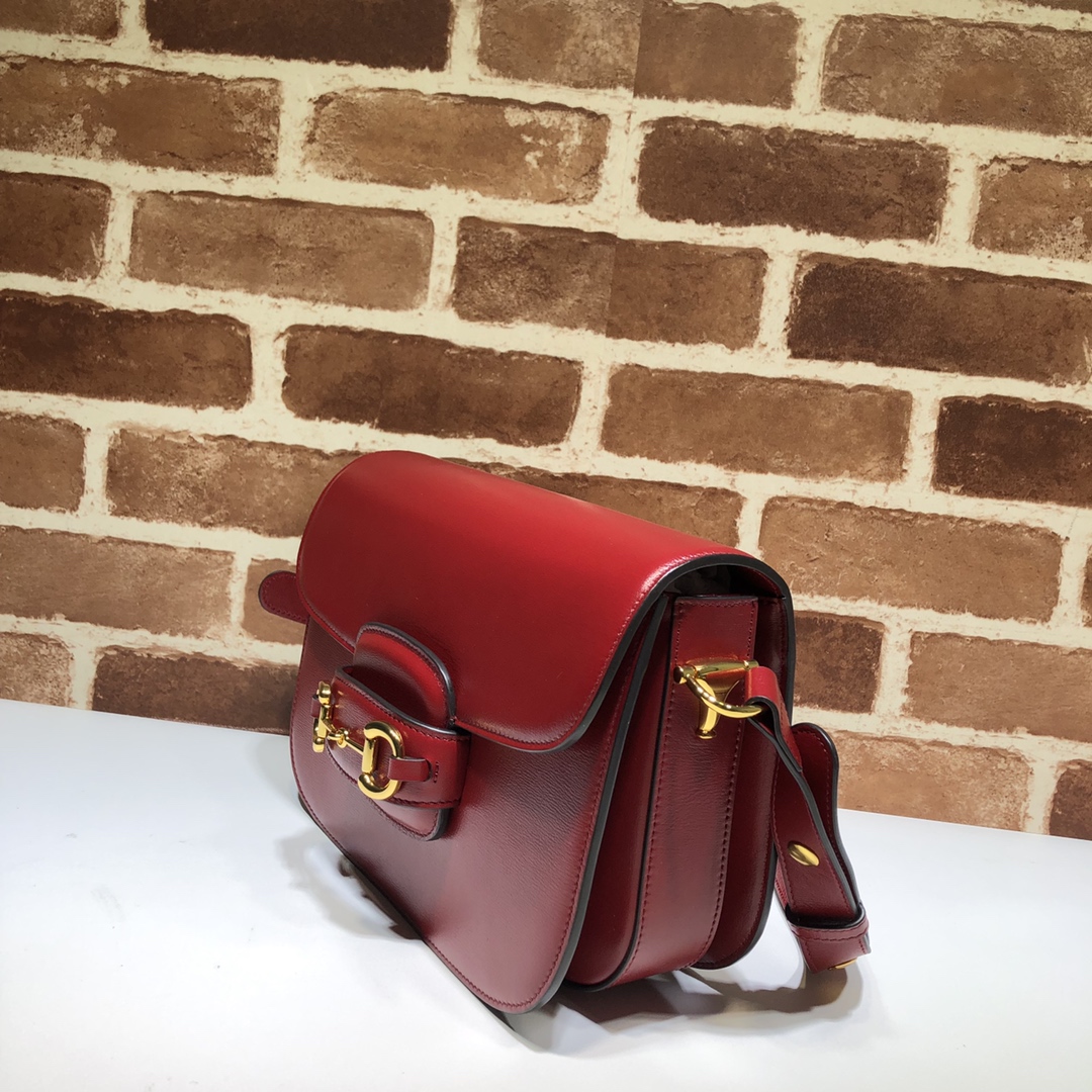 Gucci Horsebit 1955 Shoulder Bag Red 602204-1DB0G-663