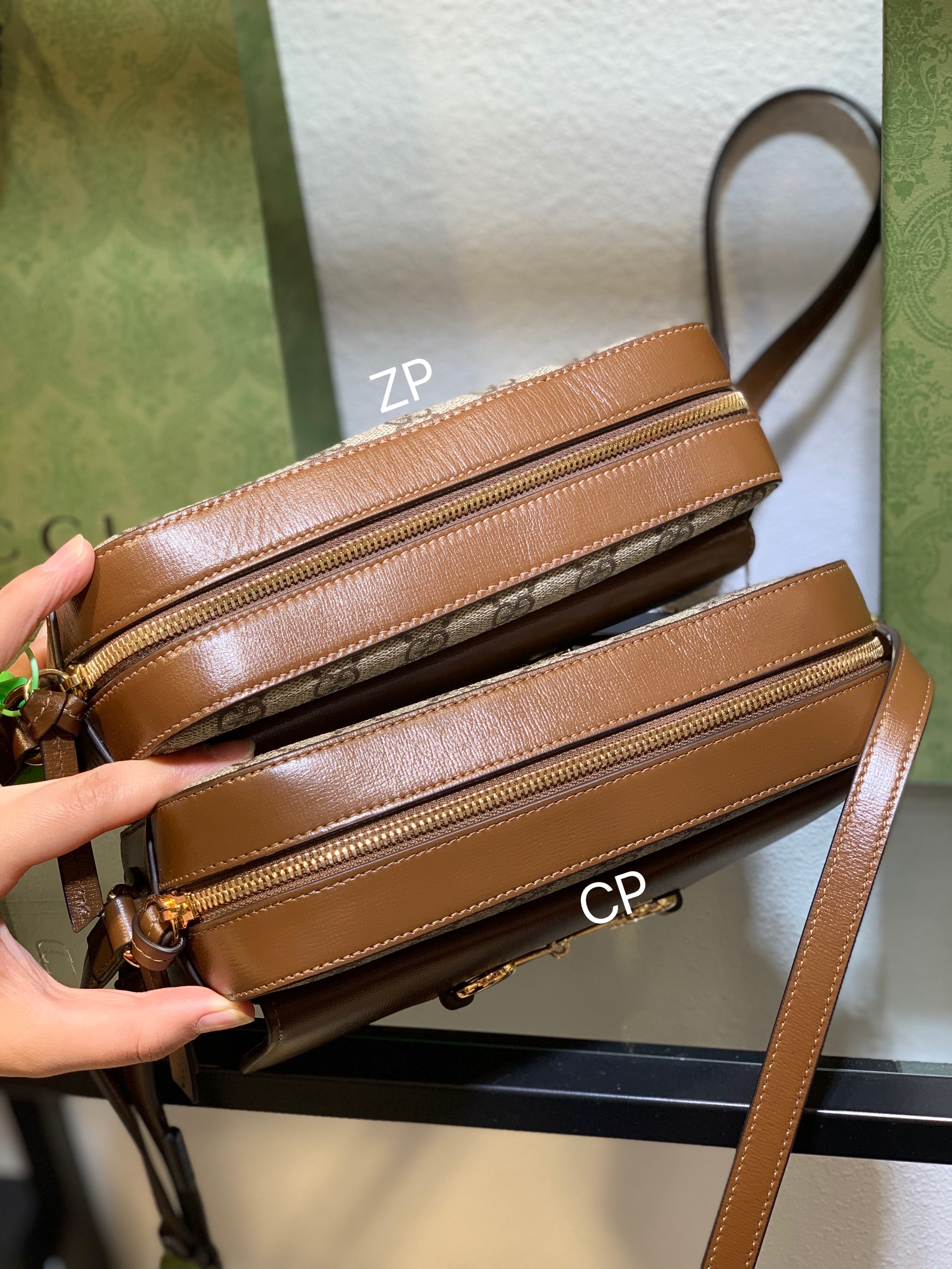 Gucci Horsebit 1955 Small Brown Leather Camera Bag