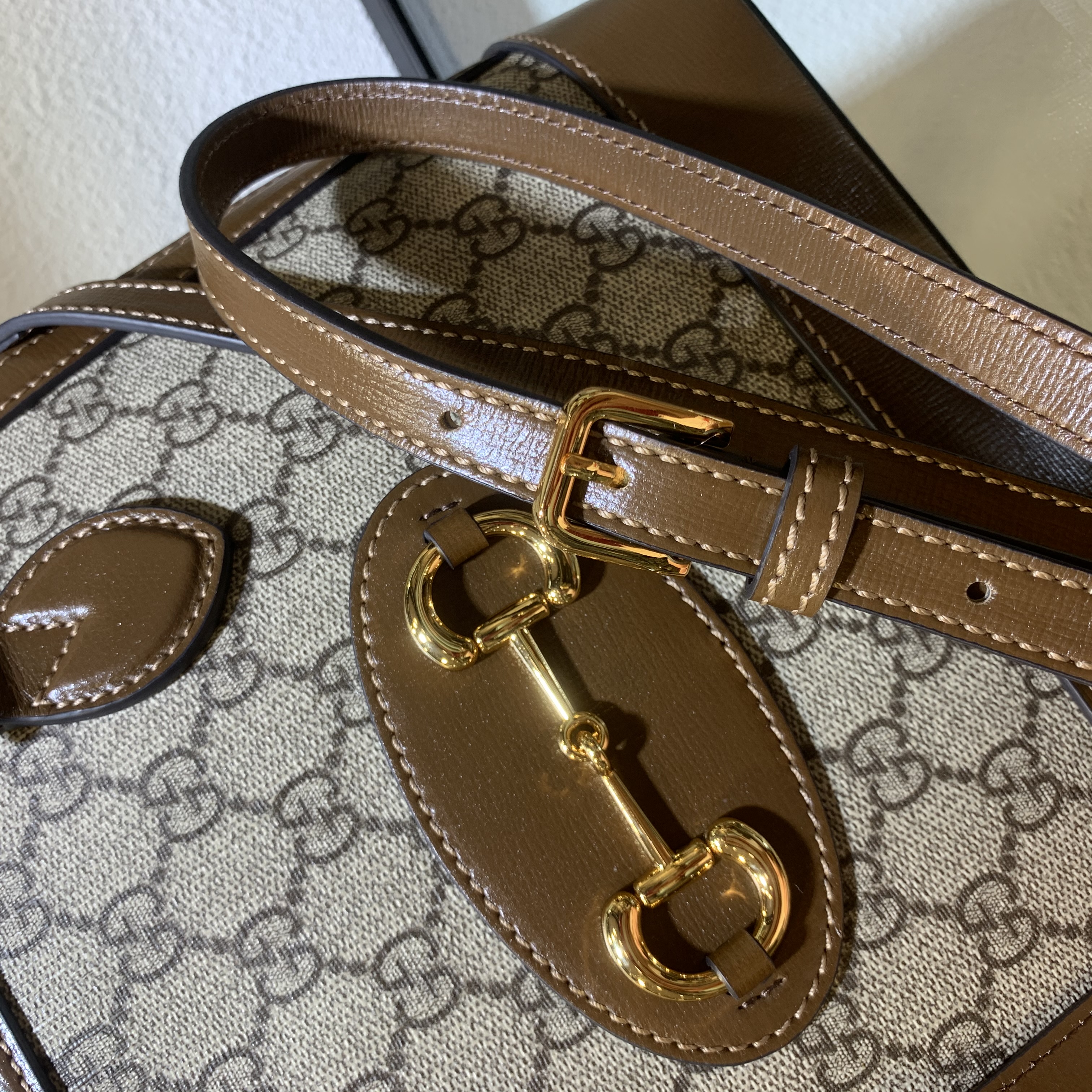 GUCCI - Horsebit 1955 small top handle bag