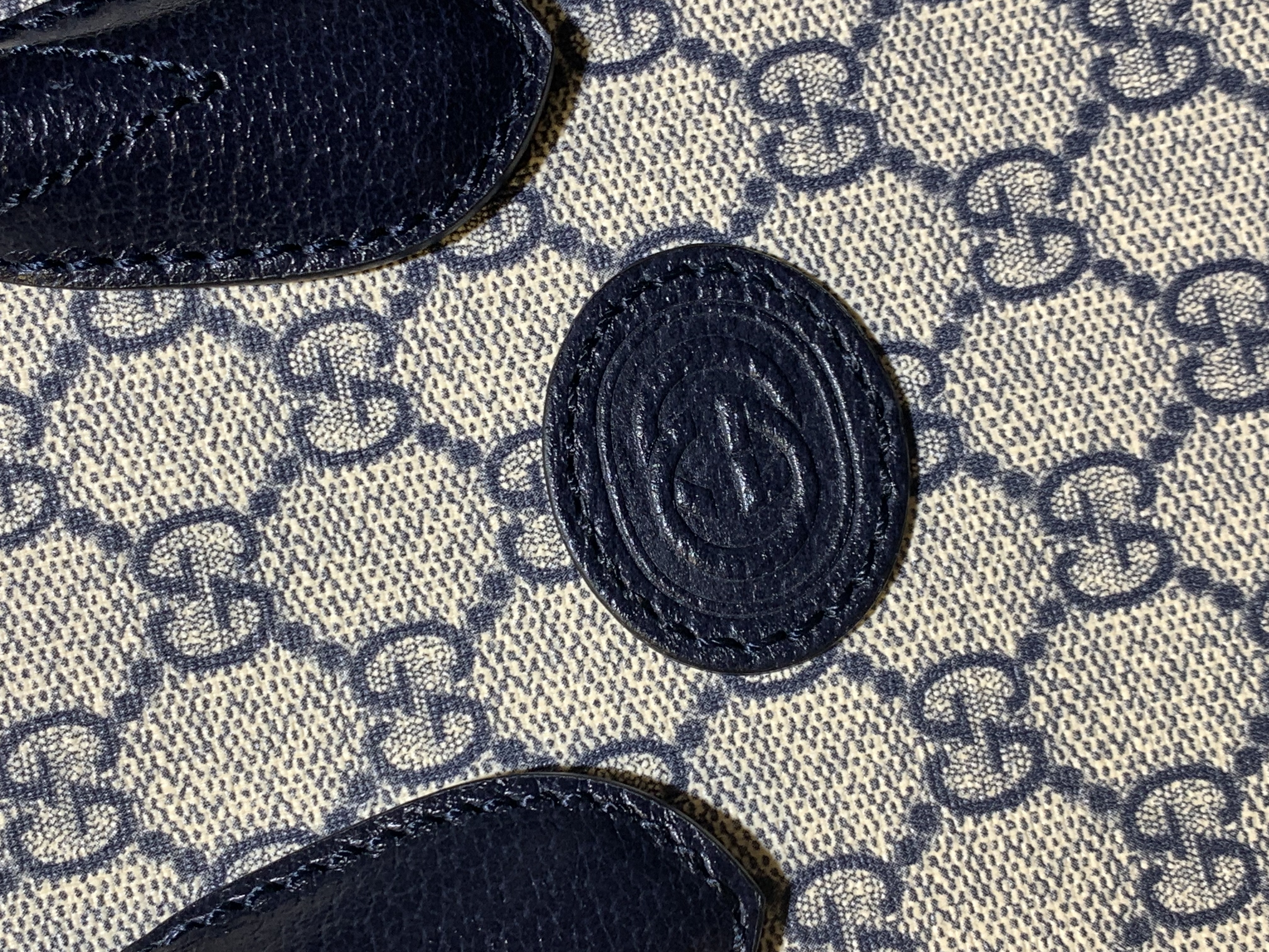 Gucci Interlocking G Mini Tote Bag Gray Black