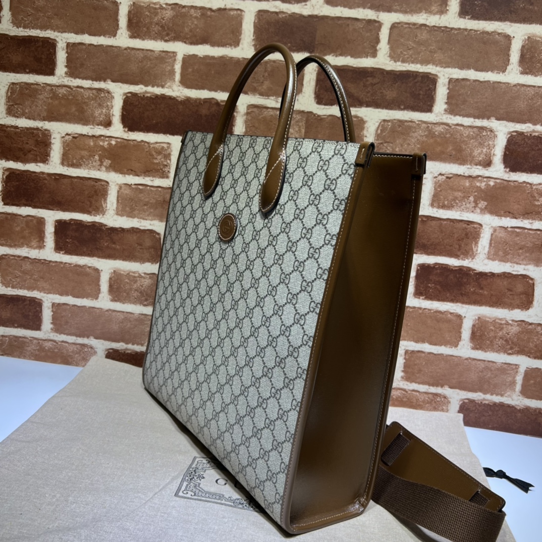 GUCCI Interlocking G Tote Bag 2WAY Hand Shoulder bg24052