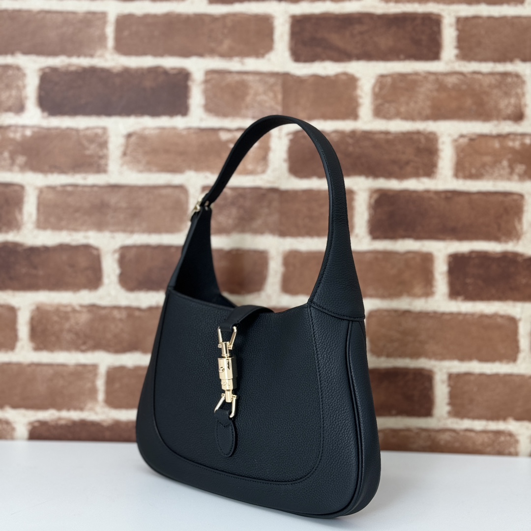 Gucci Jackie 1961 medium bag in black leather | GUCCI