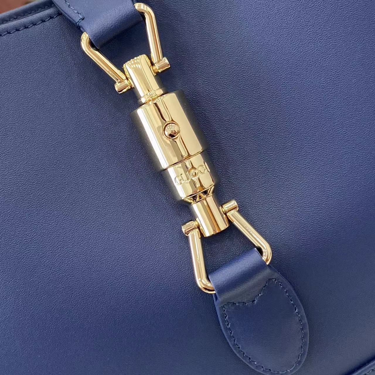 Gucci Jackie 1961 medium bag in blue leather | GUCCI