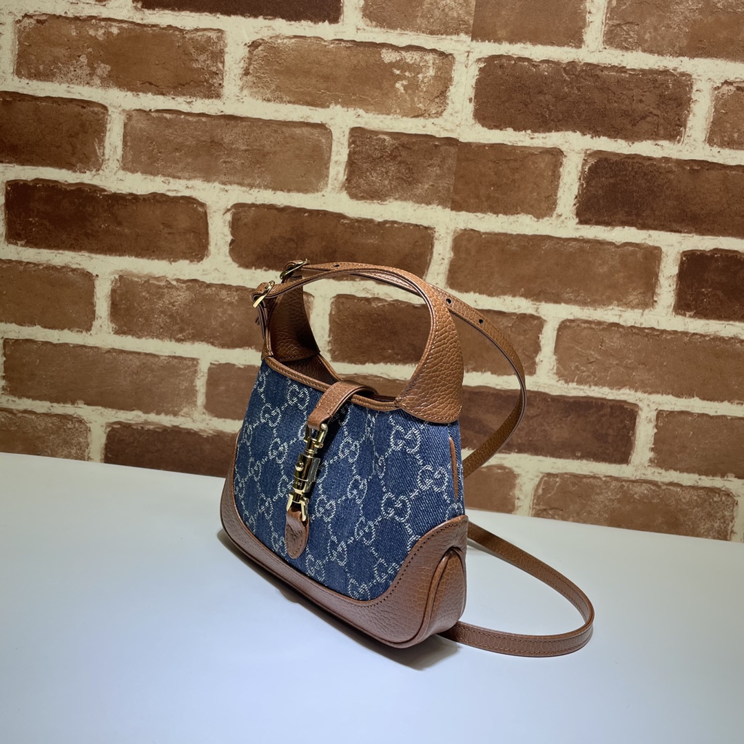 Gucci Jackie 1961 Mini 'Blue Ivory' GG 637092-2KQGG-8375