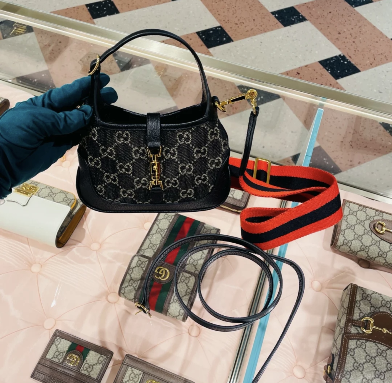 Gucci Jackie 1961 Mini Black Shoulder Bag - Stunning 2024 Style