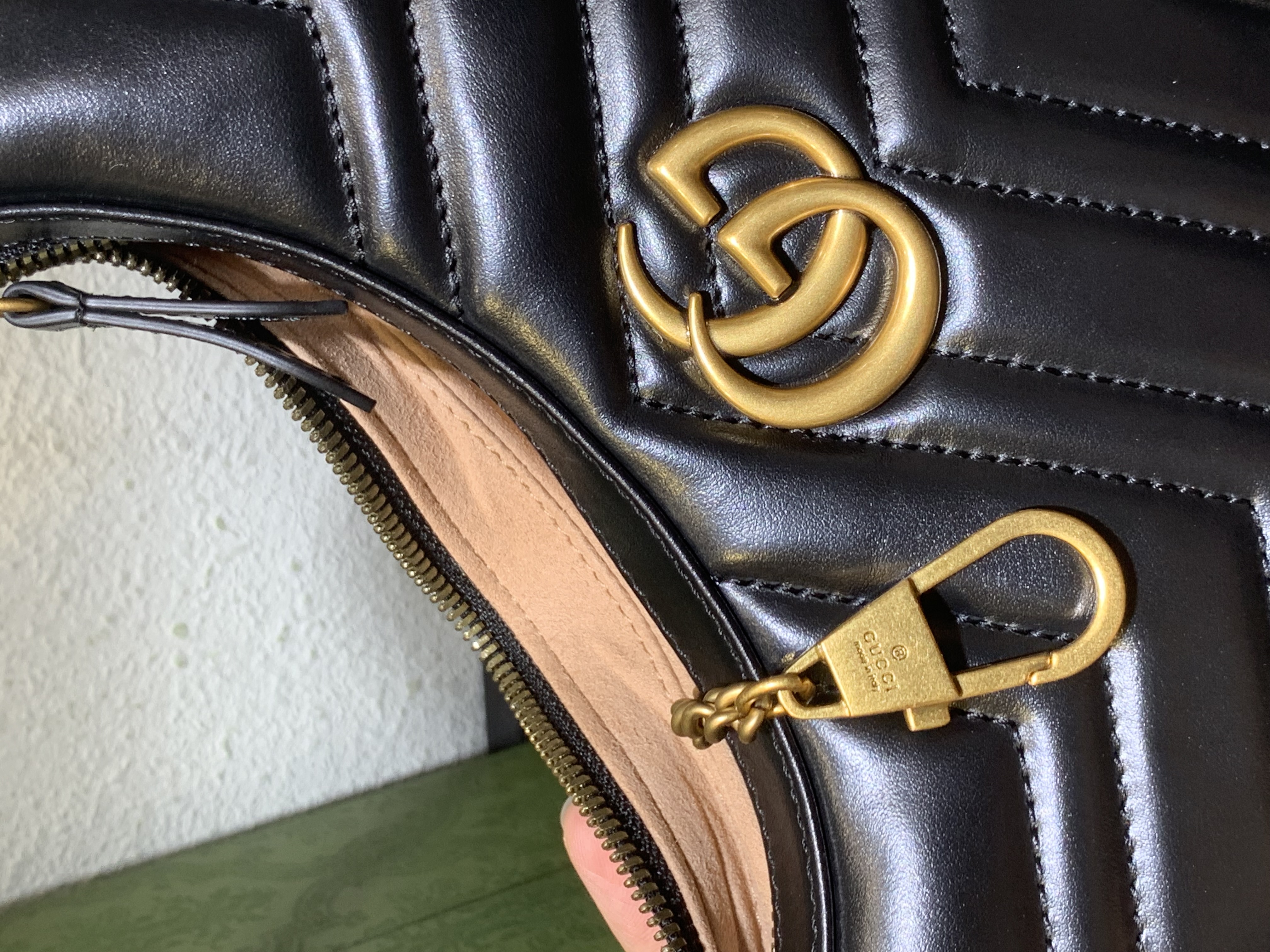 Gucci Marmont Half Moon Mini Bag | Stunning Black Leather 2024 Edition
