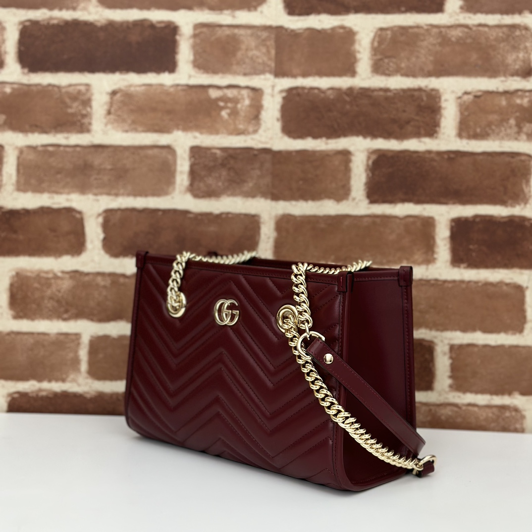 Gucci Marmont Small Tote 'Rosso Ancora' 779727-
