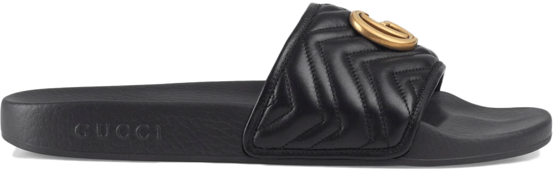 Gucci Matelasse Slide Black Double G (M)