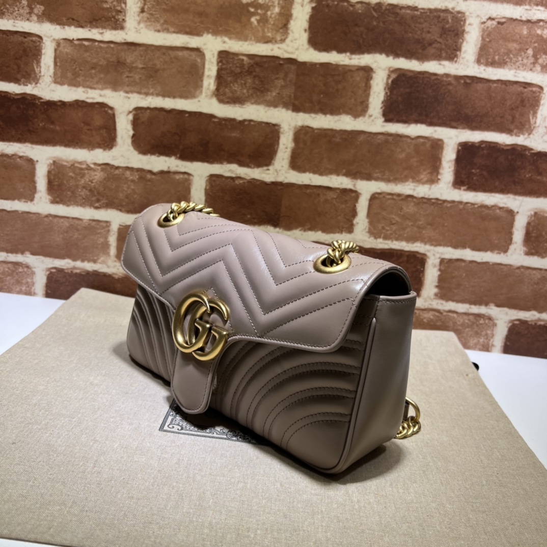 Gucci Matelasse Small GG Marmont Shoulder Bag
