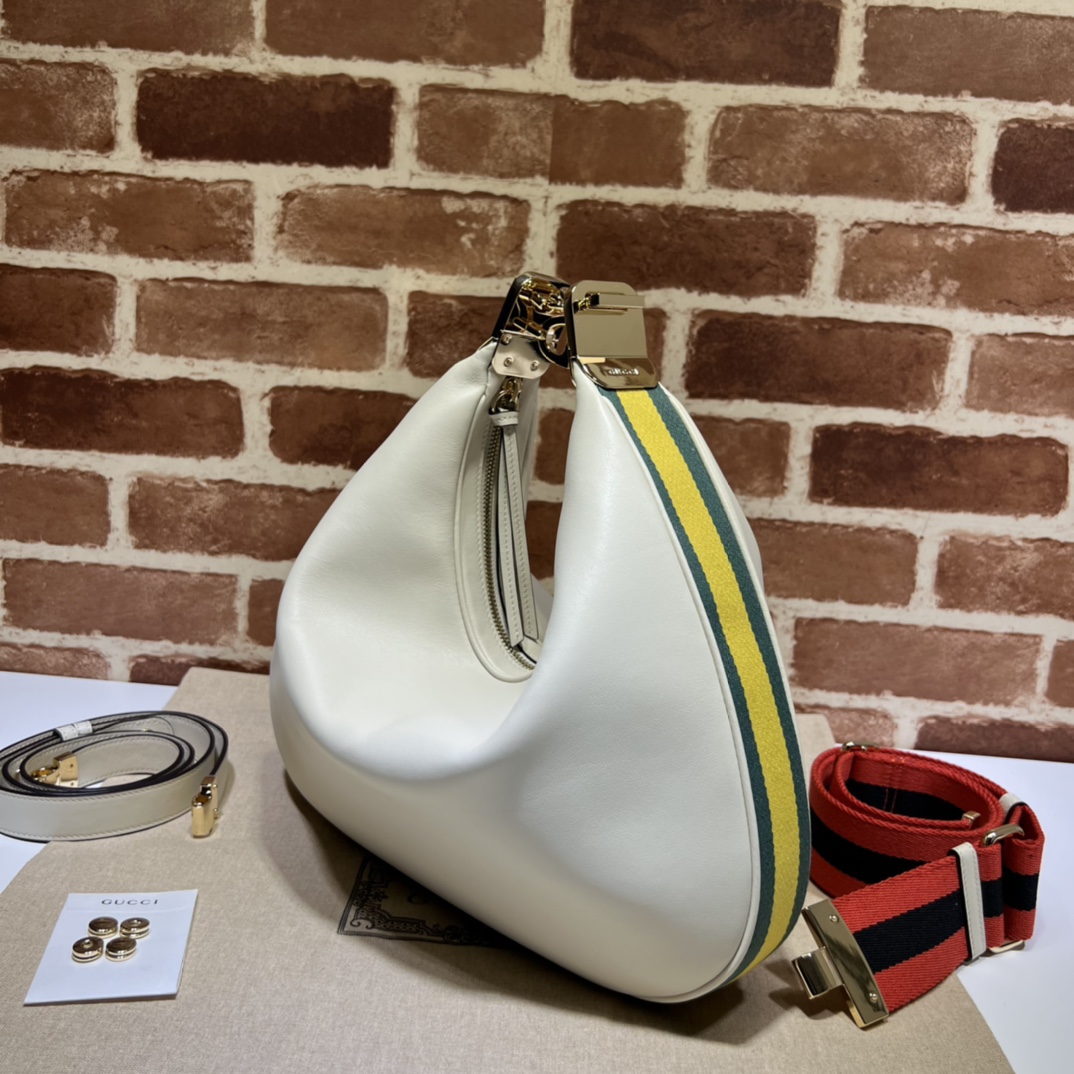 Gucci Medium Attache Shoulder Bag | White