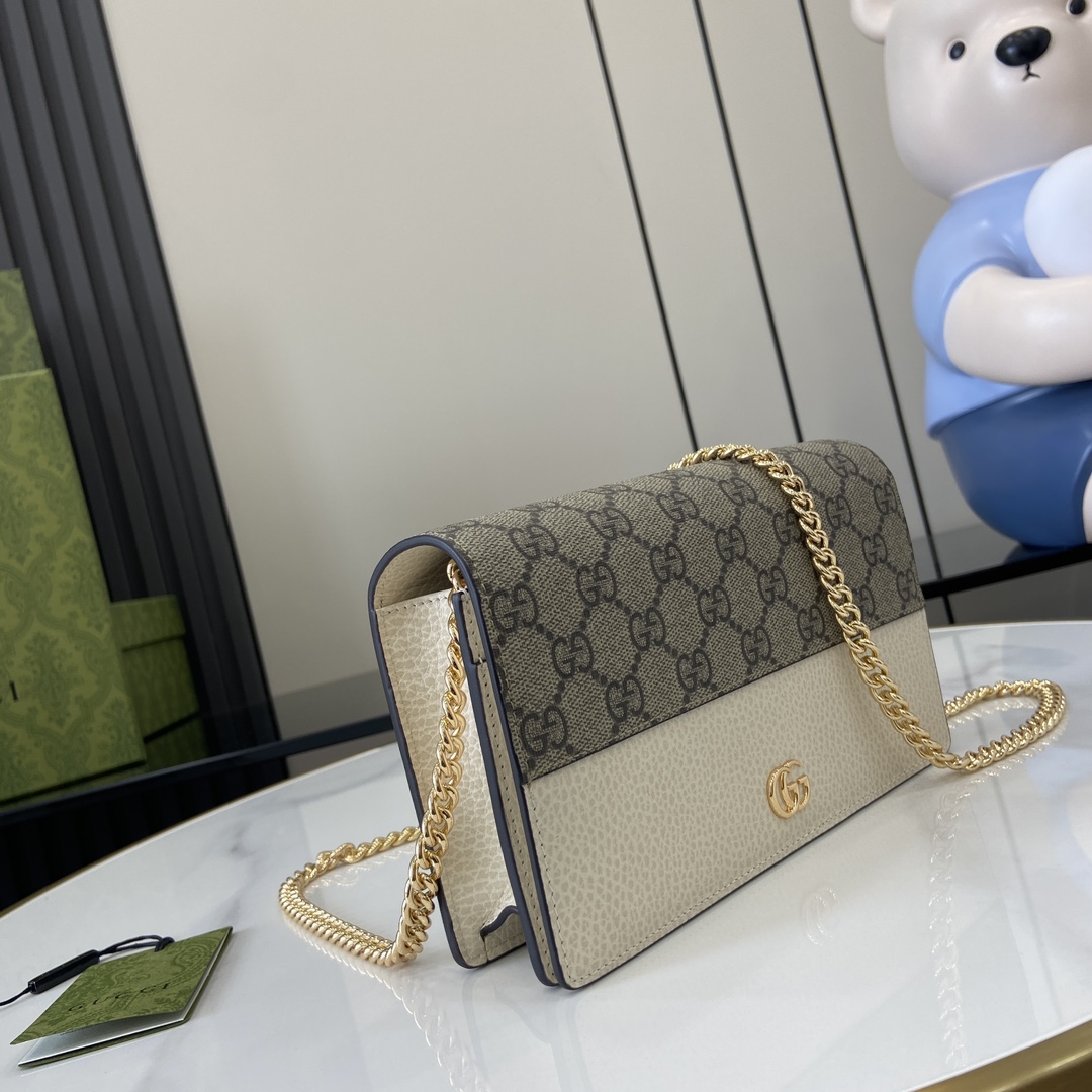 Gucci Mini GG Marmont Crossbody gray Bag