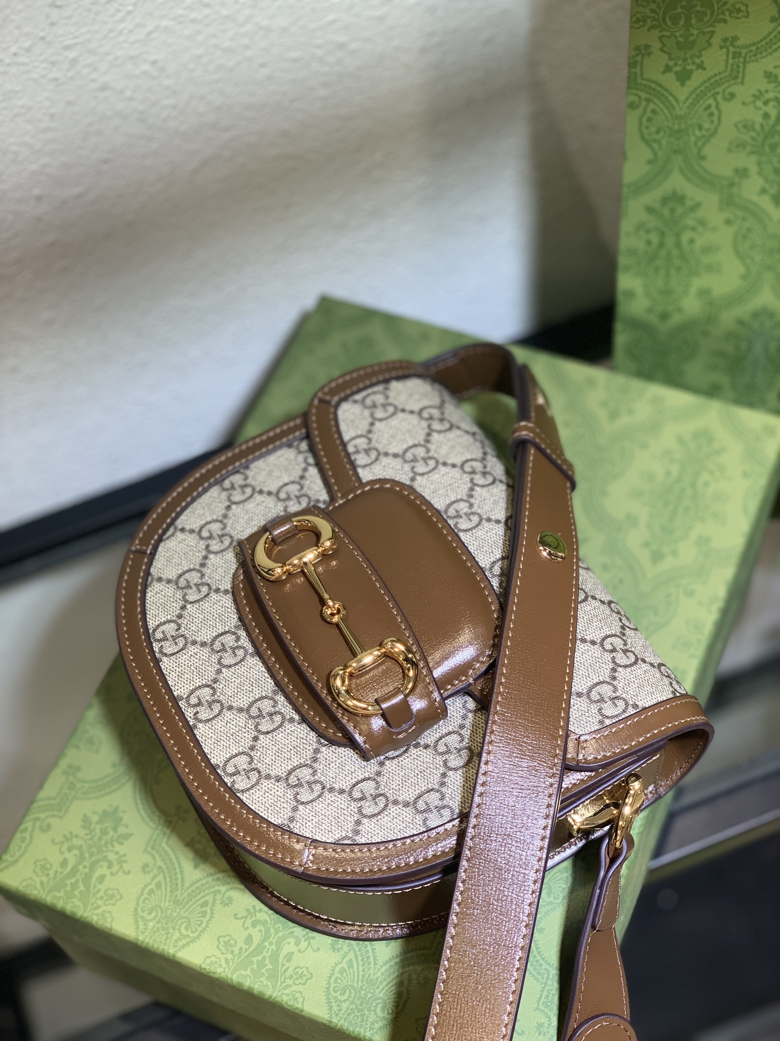Gucci GG Supreme Mini Horsebit Bag - Exceptional 2024 Shoulder Style