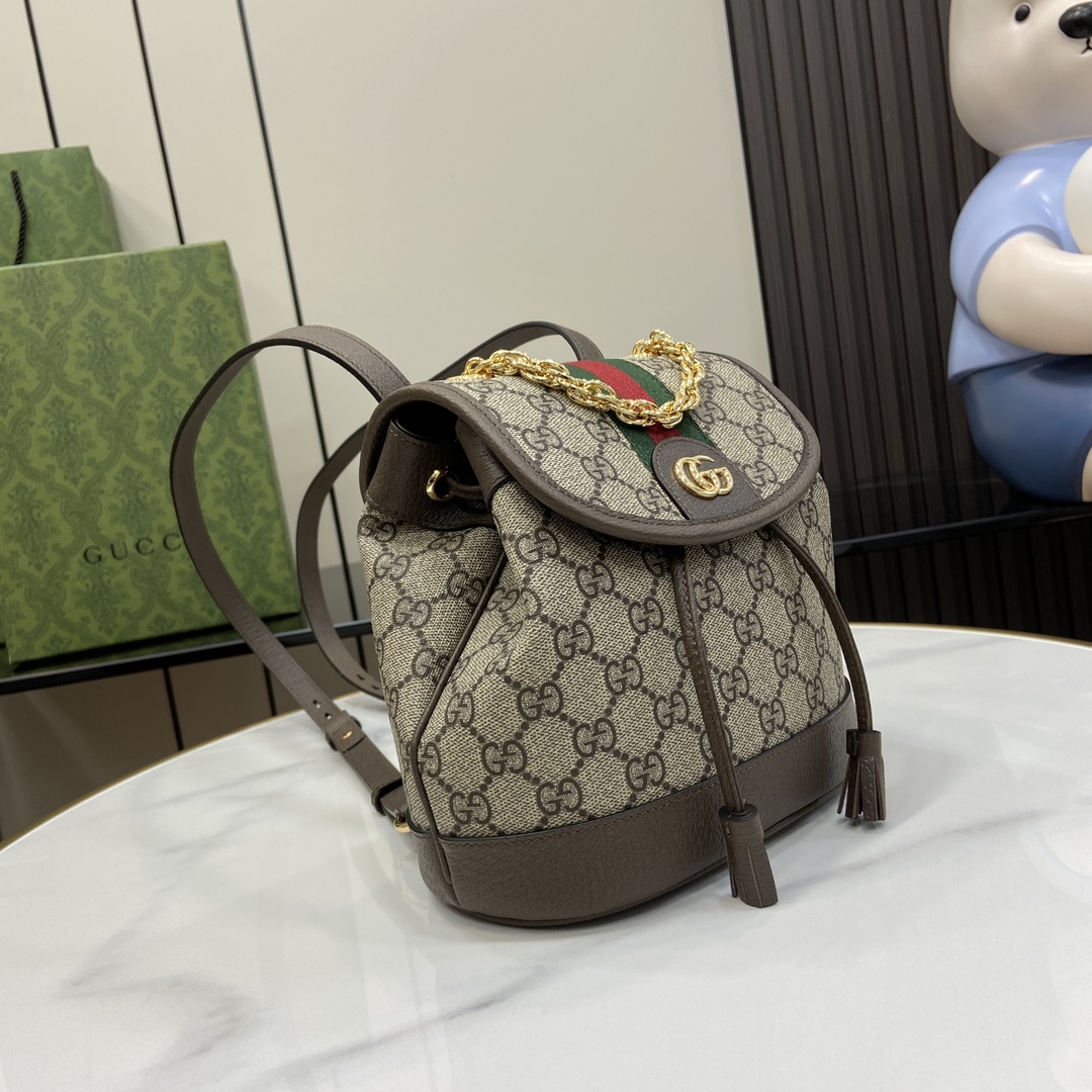 Gucci - Mini zaino Ophidia in tessuto GG supreme beige