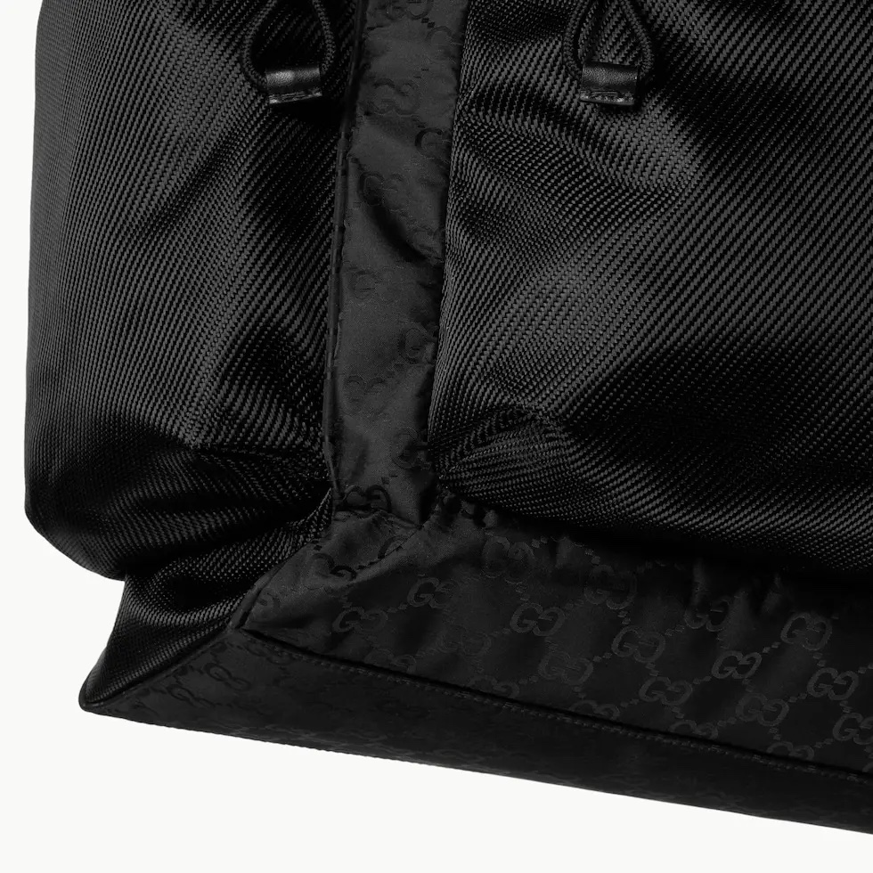 Gucci Nexus large tote bag in black GG nylon | GUCCI